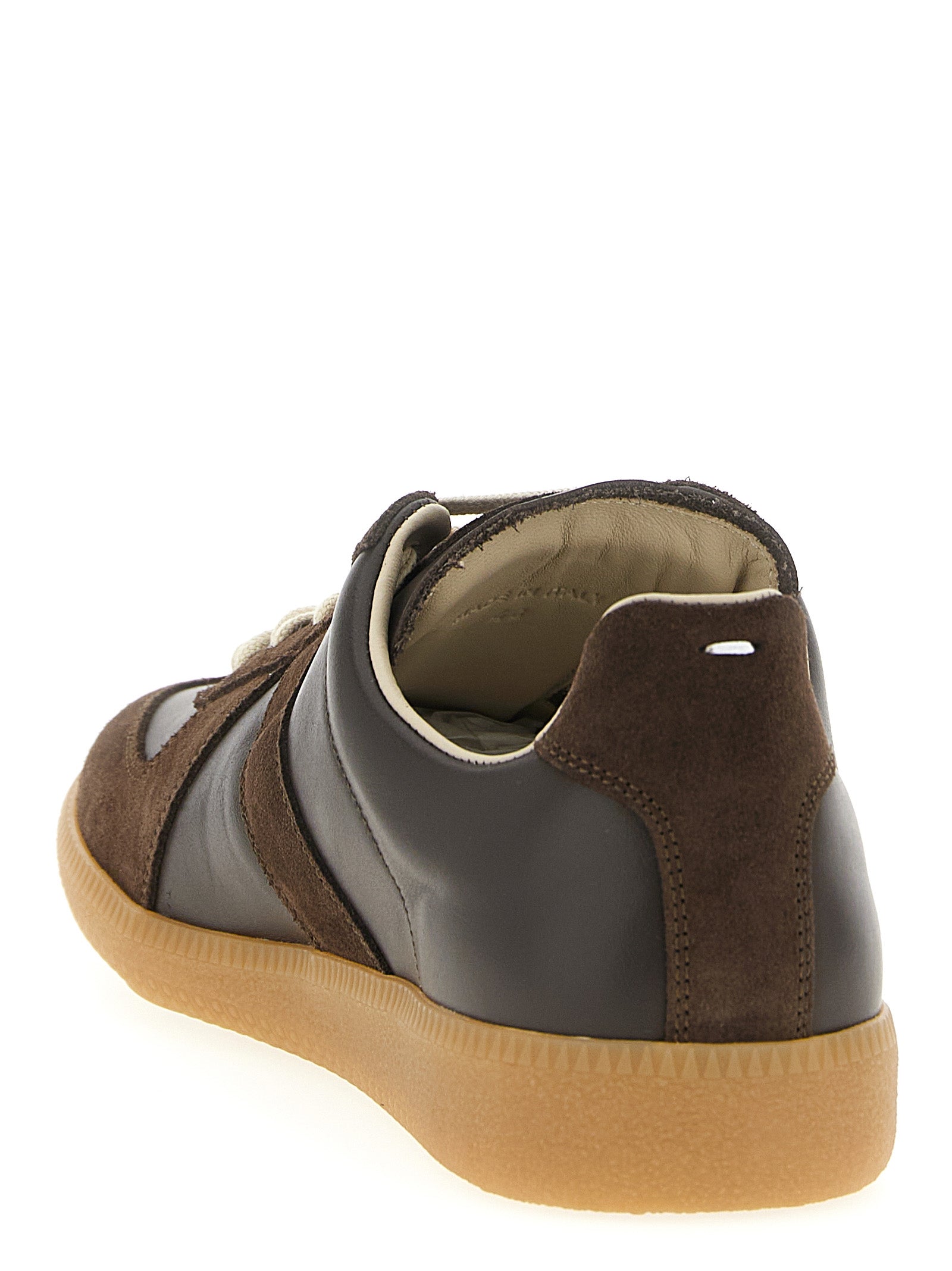 Maison Margiela Brown Calfskin Athletic Sneakers - Luxury Redefined