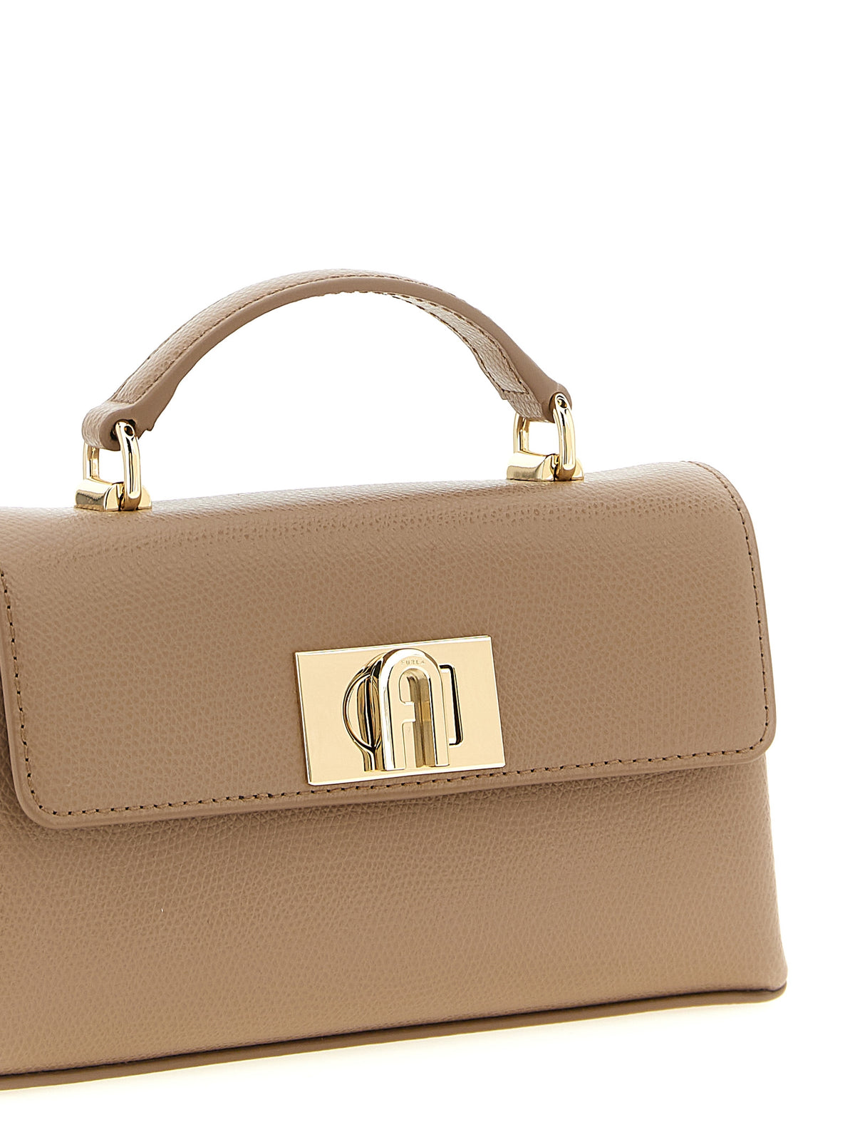 Furla Beige Calfskin Crossbody Bag - Timeless Elegance Unveiled