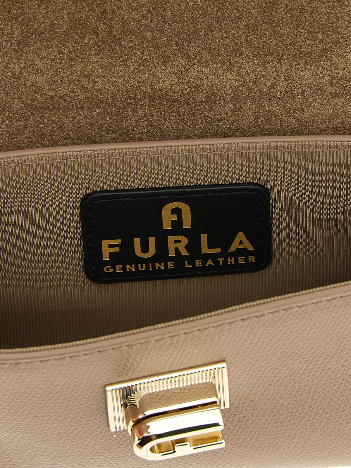 Furla Beige Calfskin Crossbody Bag - Timeless Elegance Unveiled