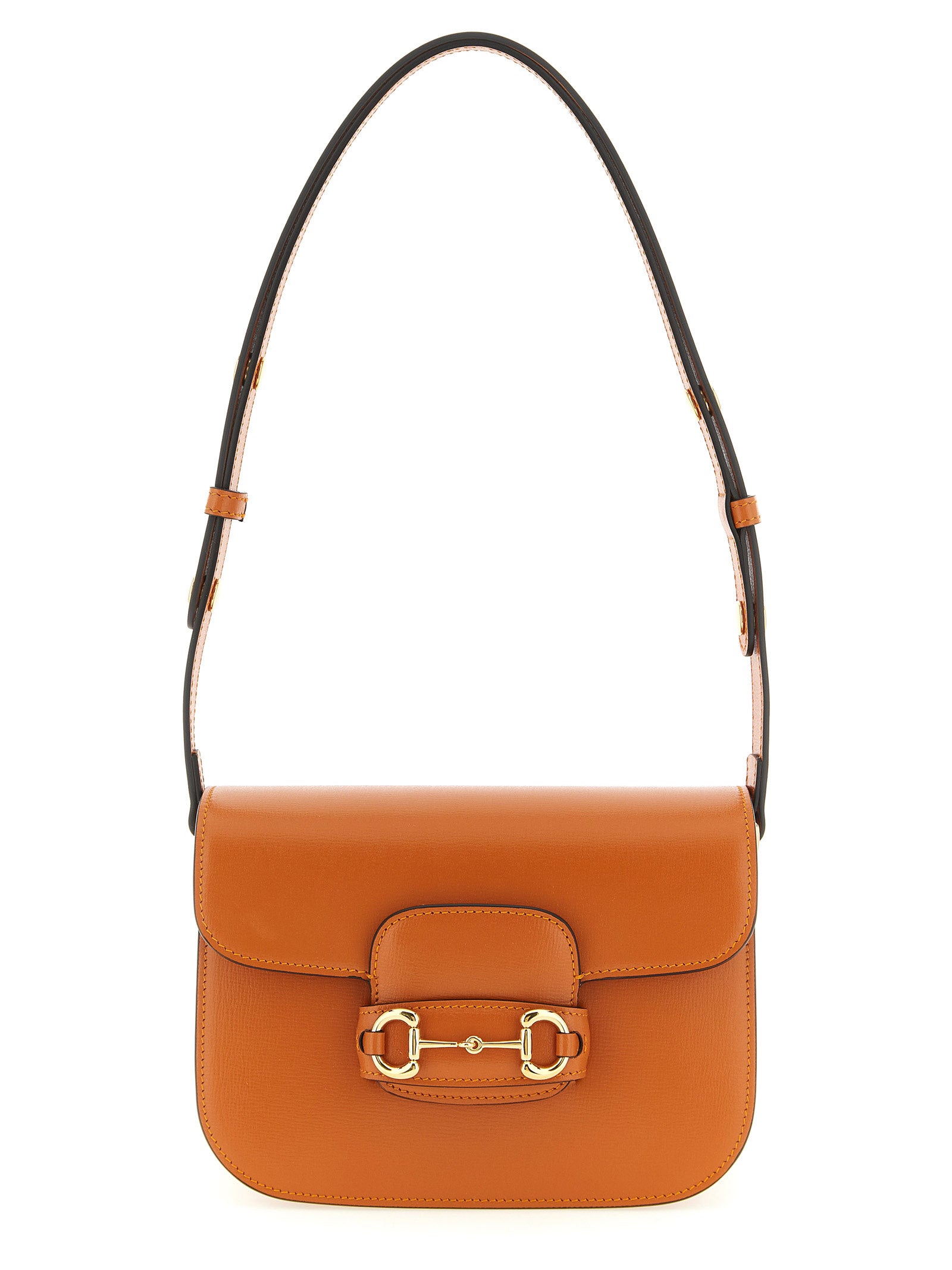 Elevate your style with the Gucci Orange Calfskin Shoulder Bag, a masterpiece of Italian craftsmanship that embodies luxury and sophistication for the discerning individual.