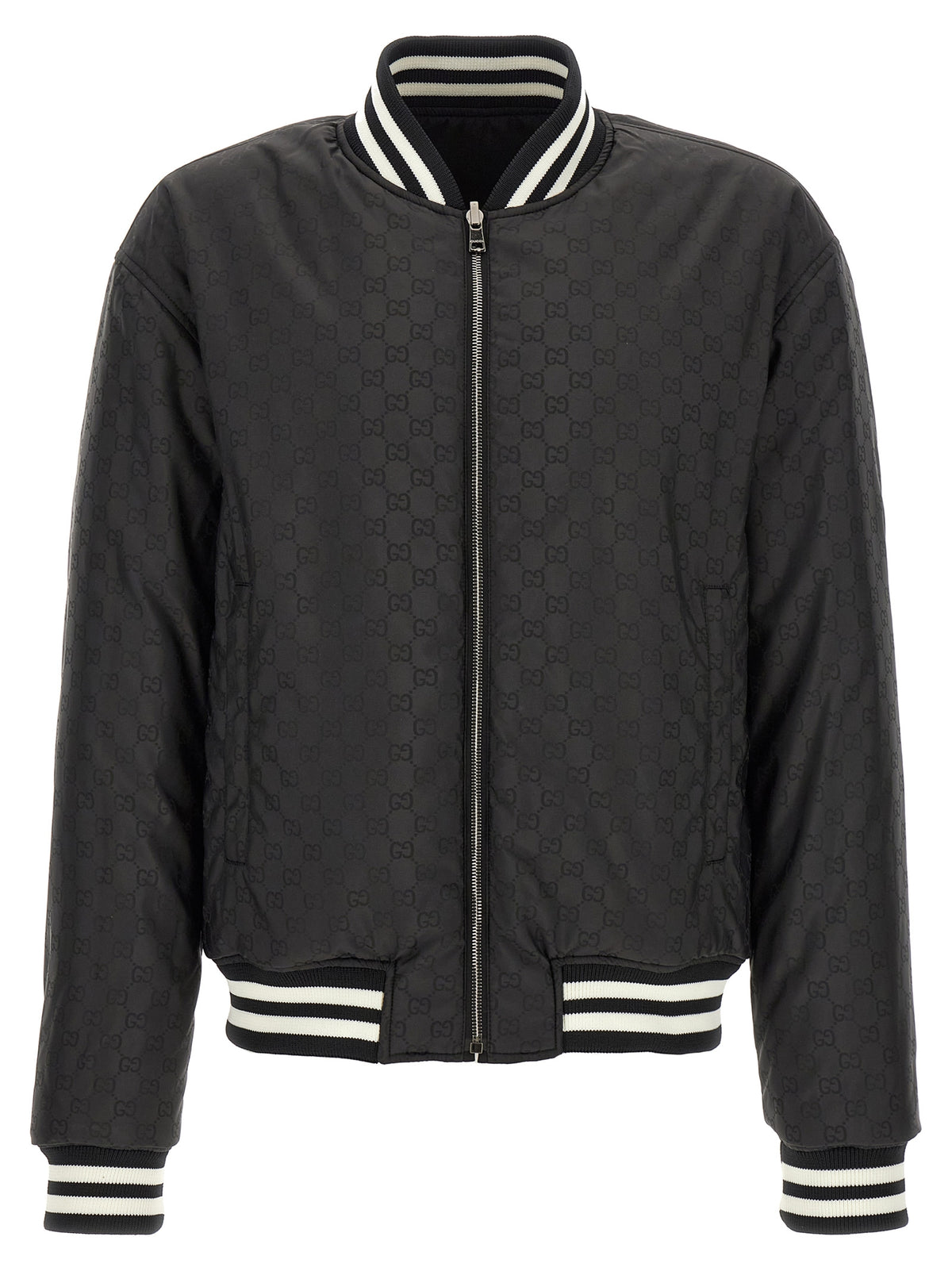 Gucci Bicolor Polyester Bomber - Luxury Reversible Statement Piece