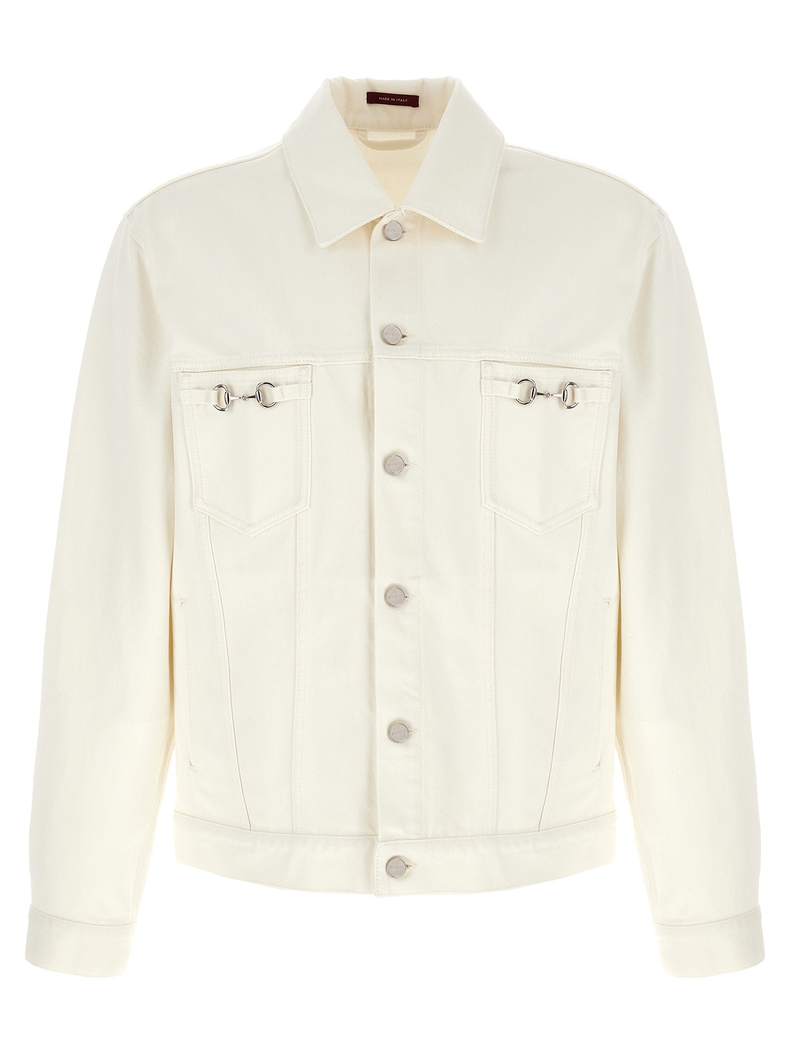 Gucci White Cotton Denim Jacket - Timeless Luxury Essential