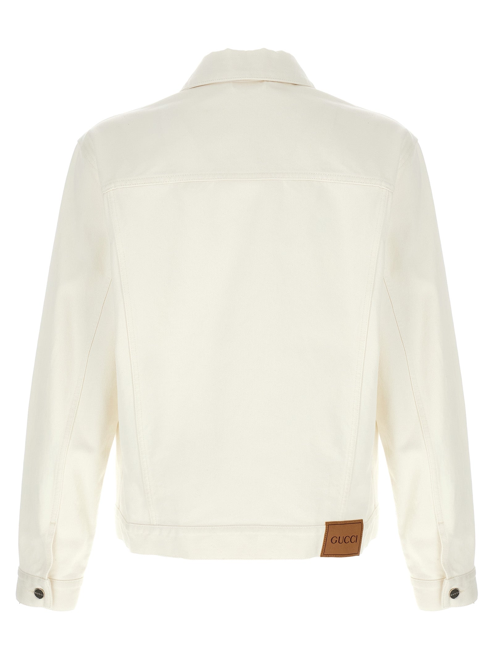 Gucci White Cotton Denim Jacket - Timeless Luxury Essential