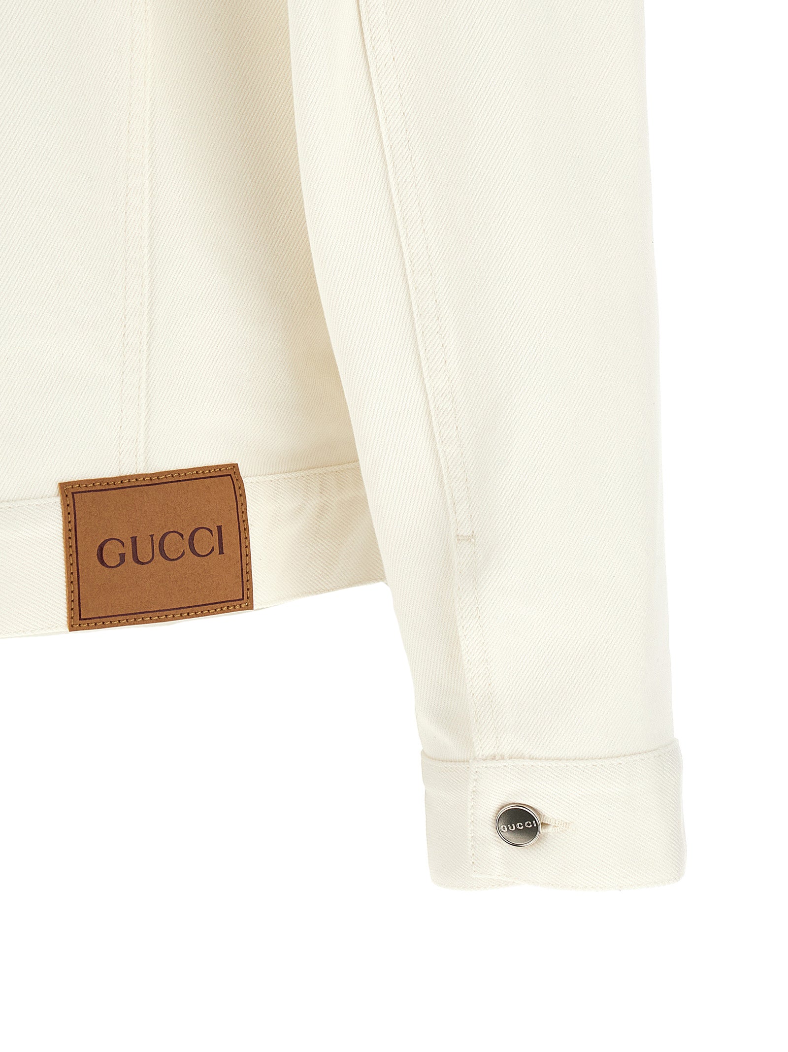 Gucci White Cotton Denim Jacket - Timeless Luxury Essential