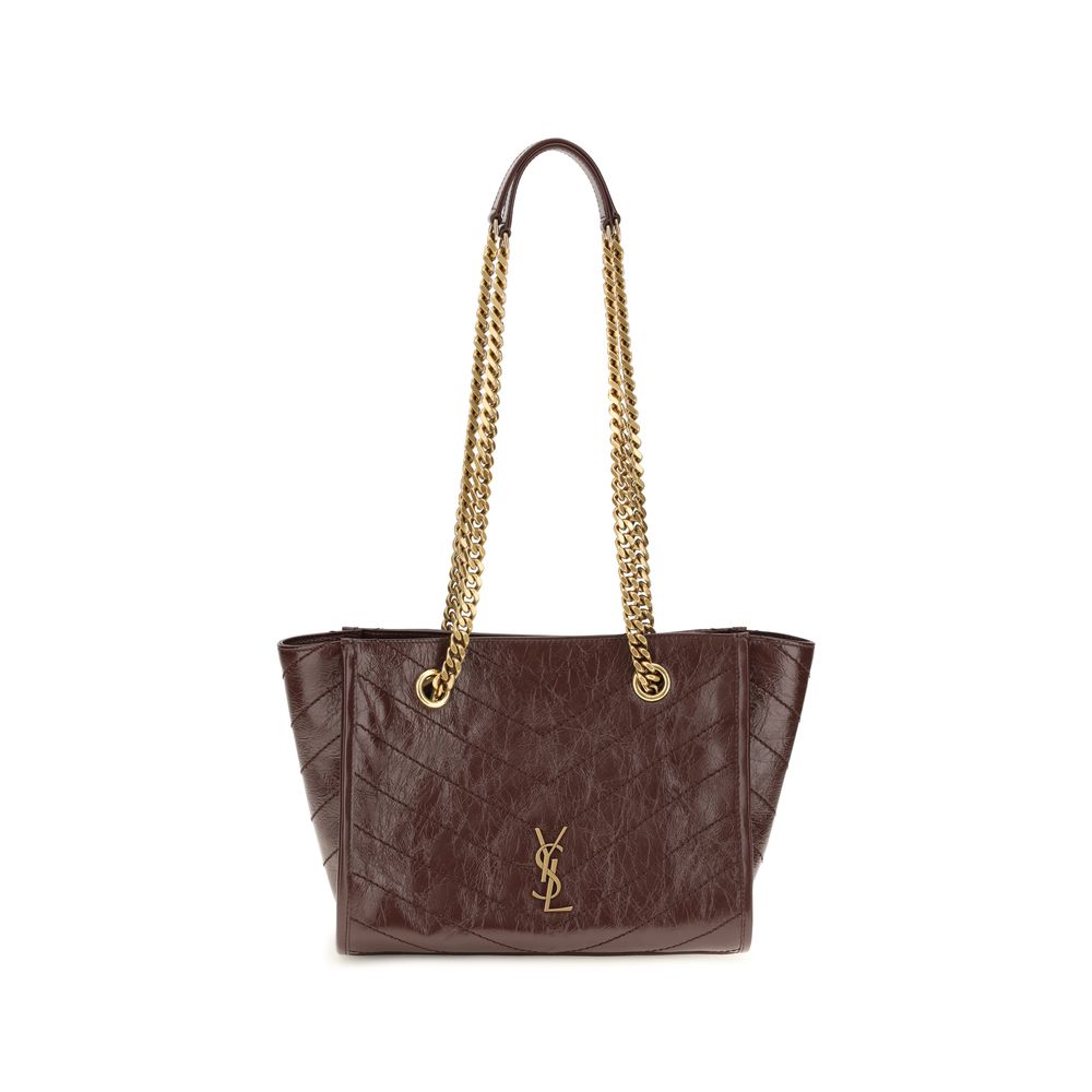 Discover the Saint Laurent Brown Calf Leather Bos Taurus Shoulder Bag, a timeless blend of exquisite craftsmanship and luxurious style, perfect for any sophisticated occasion.