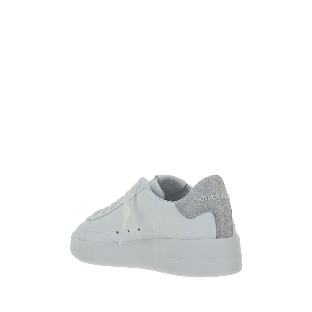 Experience the pinnacle of luxury with Golden Goose White Calf Leather Bos Taurus Platform Sneakers, where exquisite craftsmanship meets modern elegance for the discerning individual.