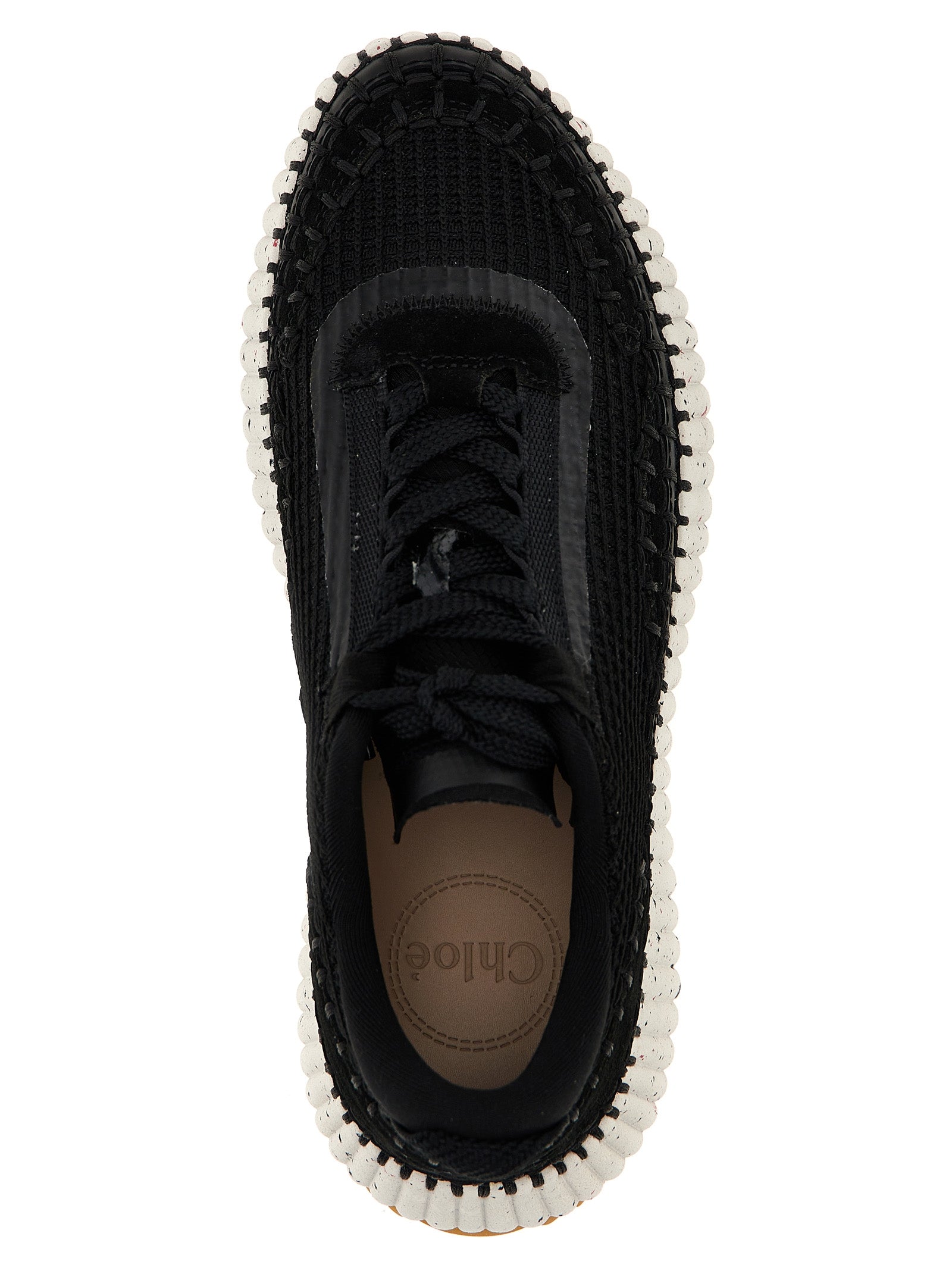 Chloé Bicolor Polyester Athletic Sneakers