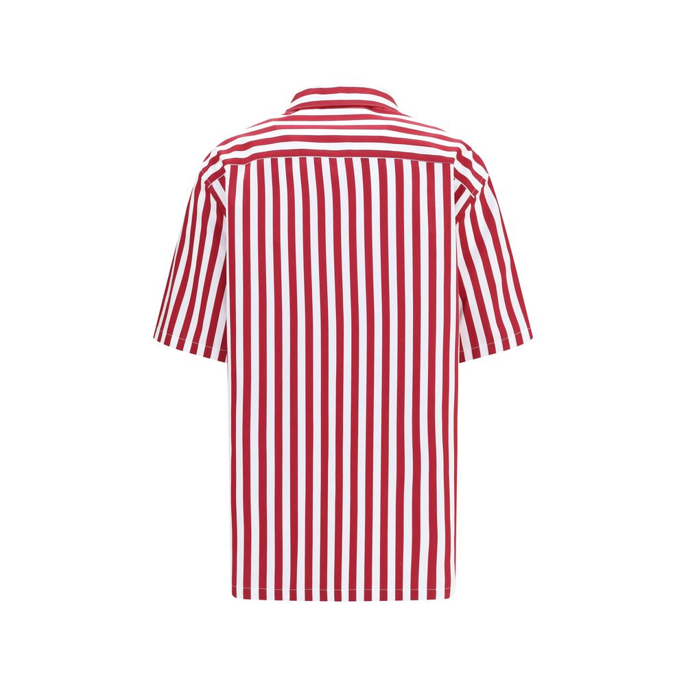 Indulge in the exquisite Dolce & Gabbana Multicolor Cotton Pattern Shirt, a masterpiece of striped cotton and silk, embodying effortless elegance for the discerning individual.