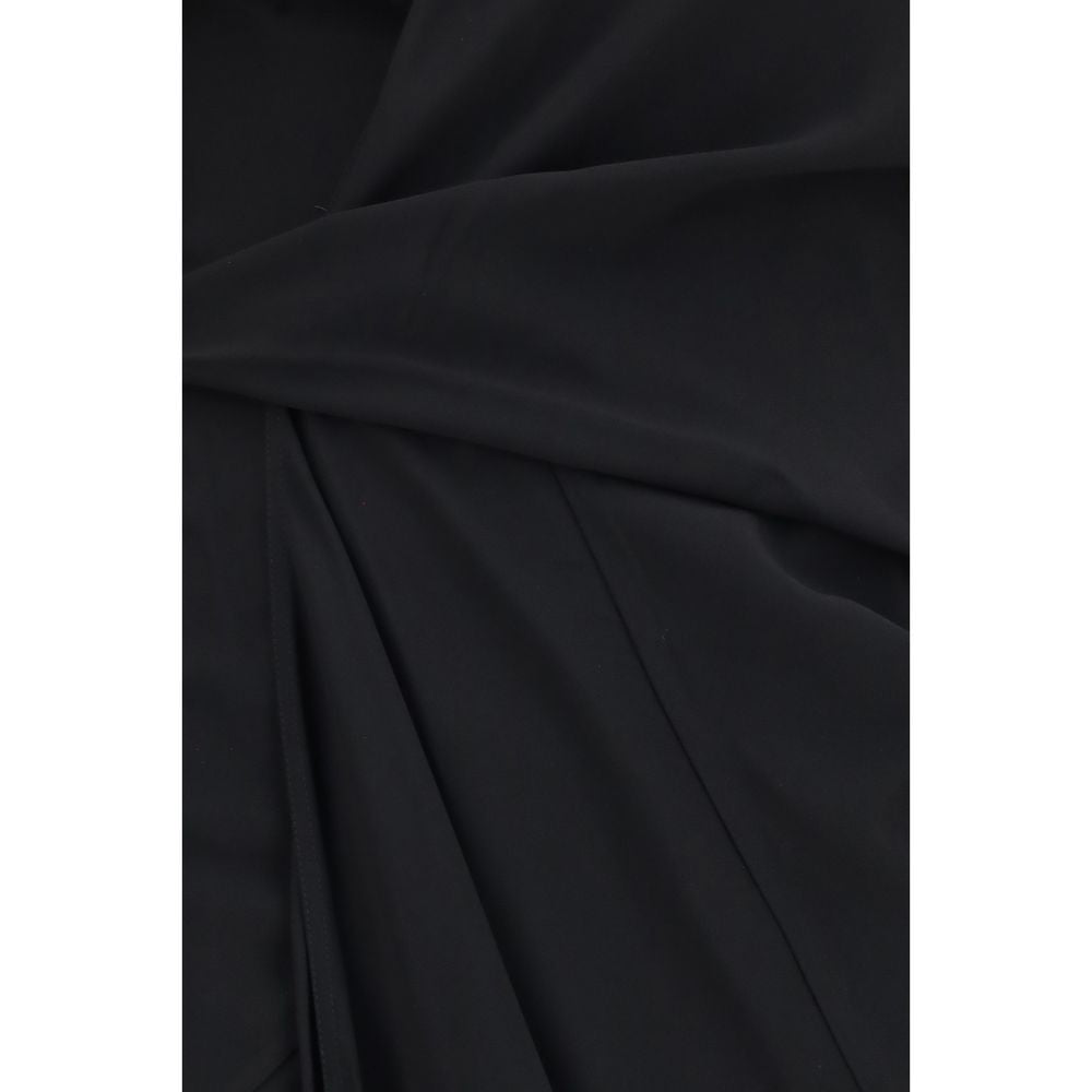 Indulge in the exquisite Rick Owens Black Viscose Casual Dress, a luxurious blend of cady crepe and sensual design, perfect for elevating any occasion with timeless elegance.