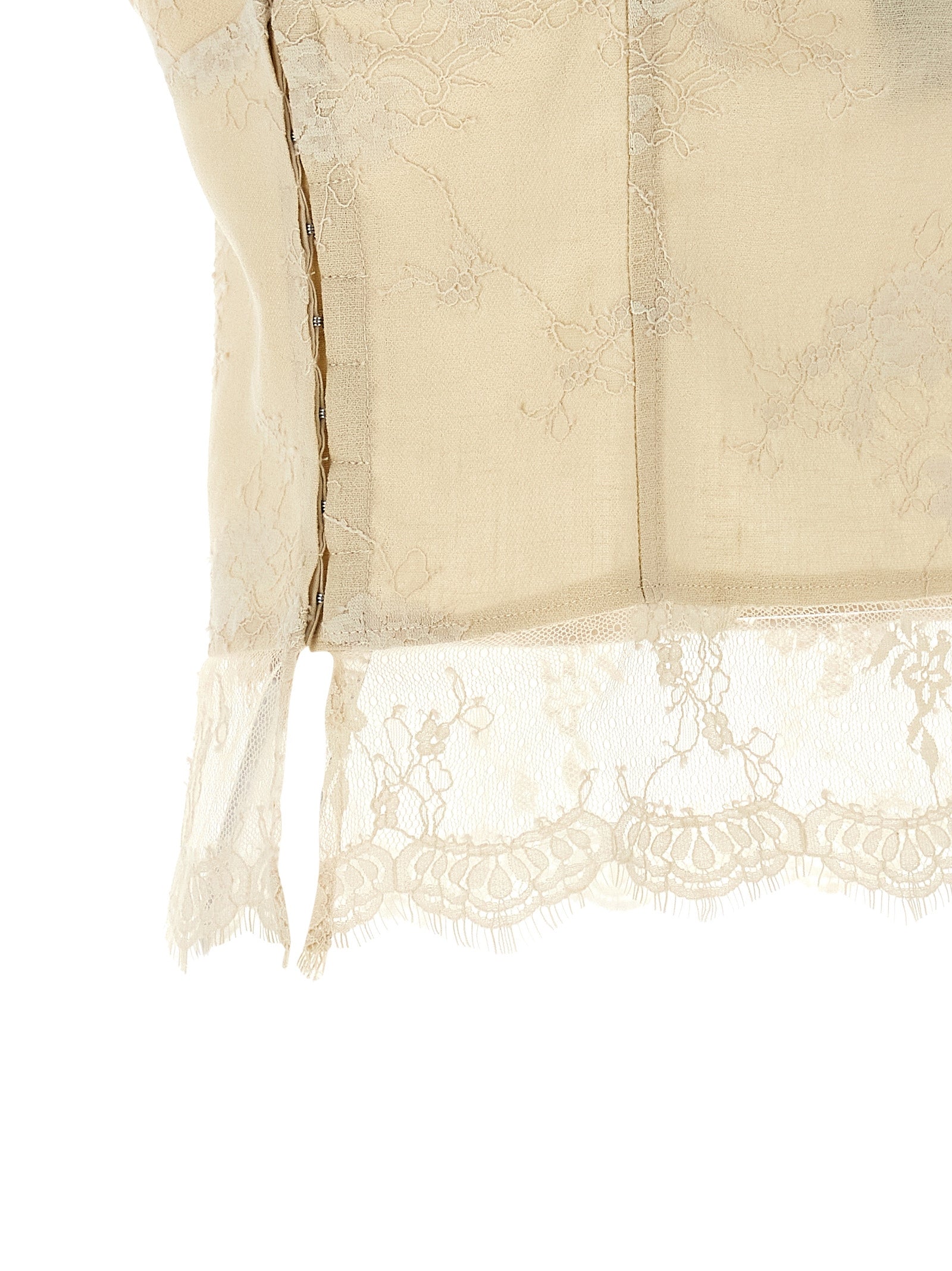 PINKO Beige Linen Crop Top - Elevate Your Luxury Wardrobe