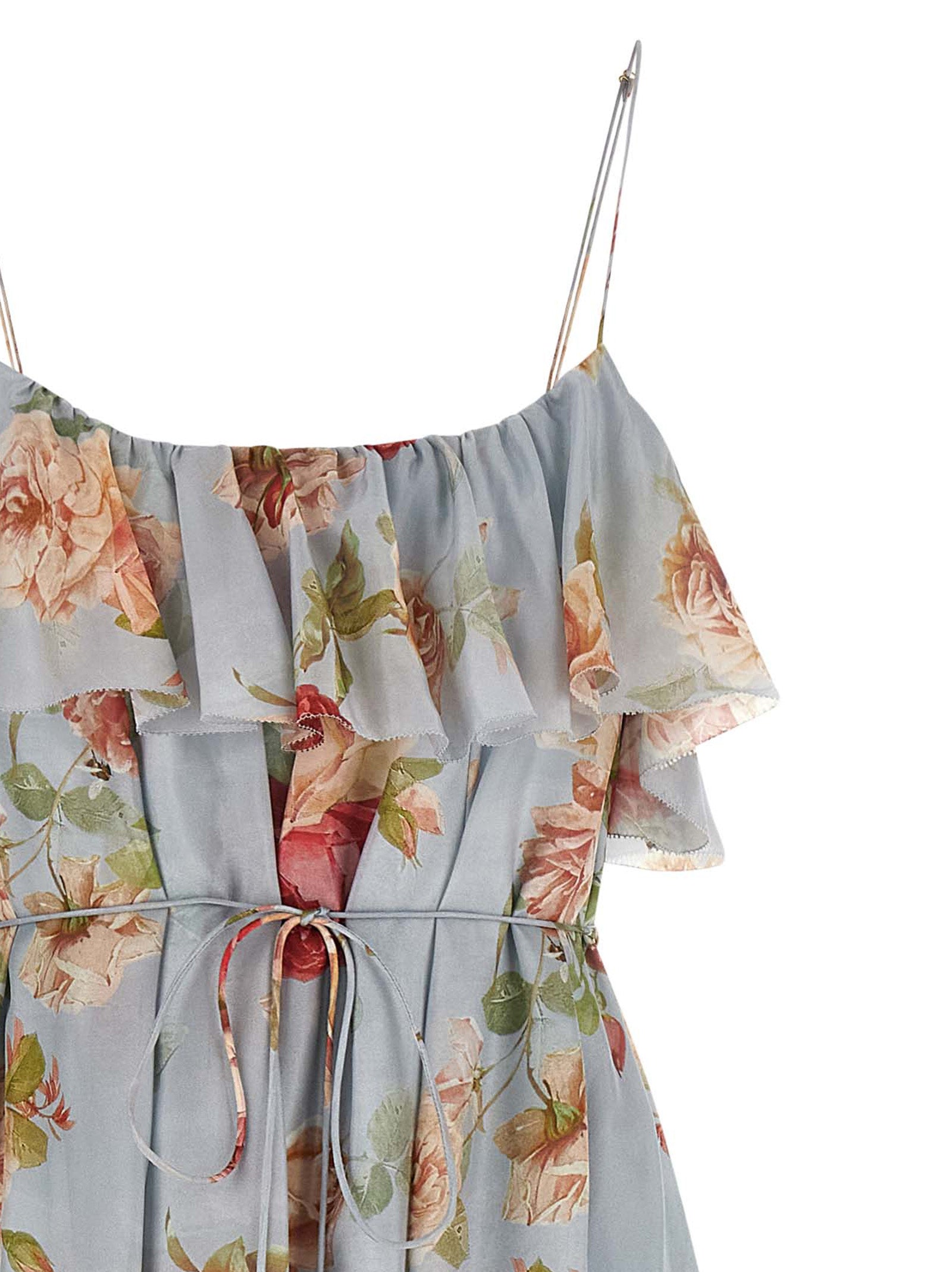 Zimmermann Multicolor Silk Long Dress - Exquisite Floral Elegance