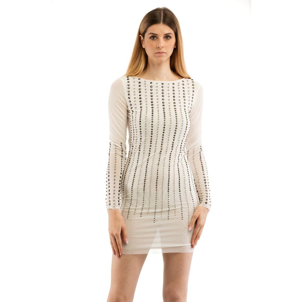 Patrizia Pepe White Polyester Casual Dress - Timeless Luxury Elegance