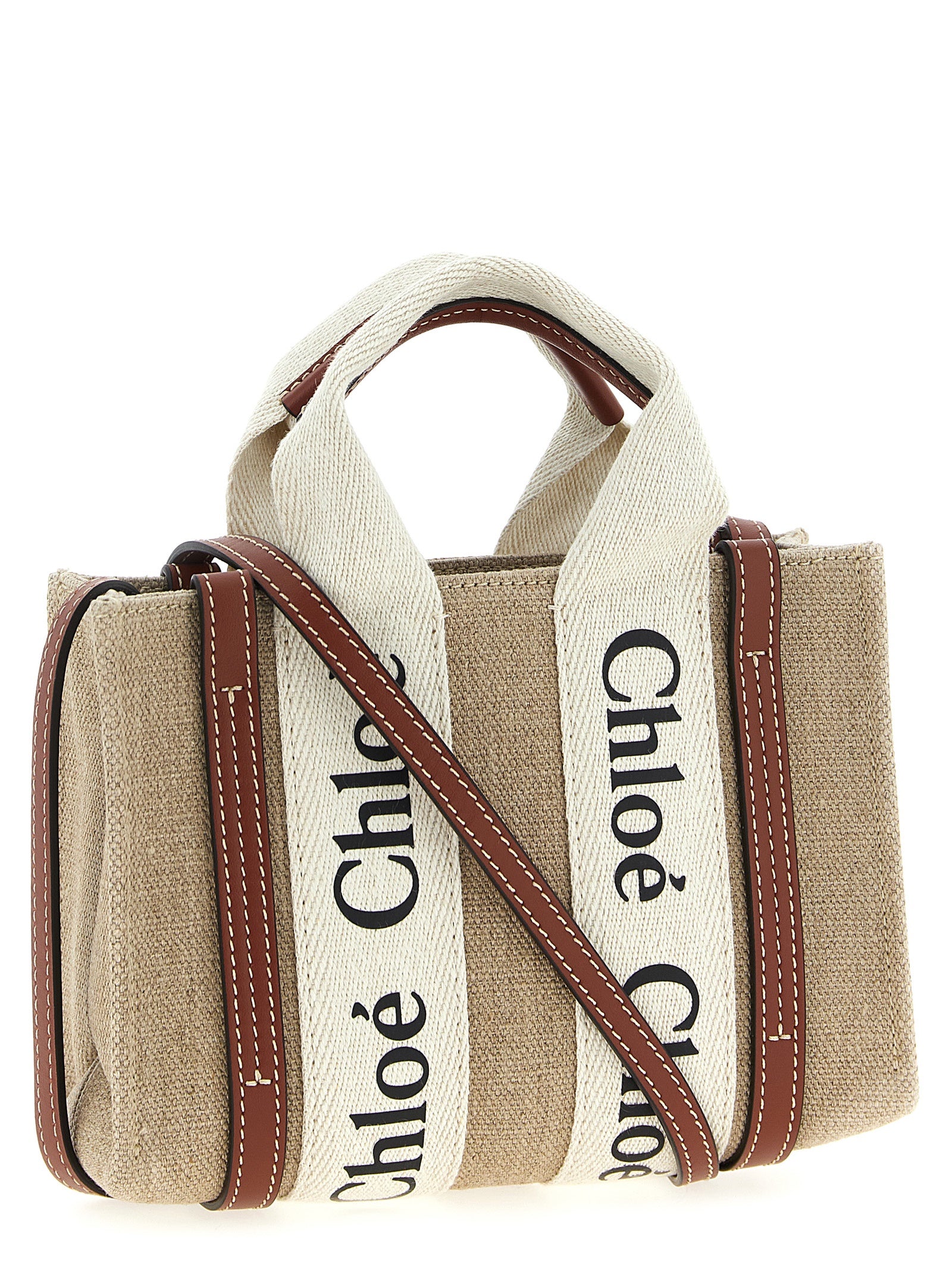 Chloé Woody Mini Handbag - Exquisite Multicolor Calfskin Elegance