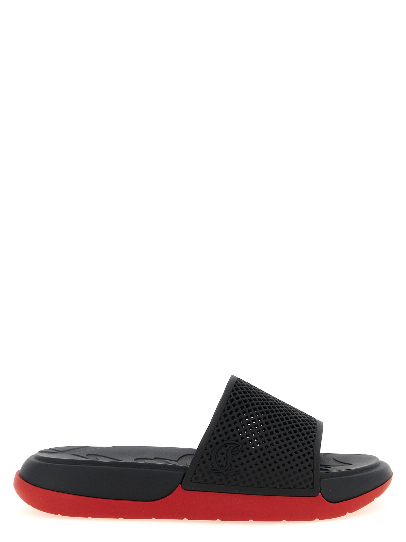 Christian Louboutin Black Polyethylene Slides - Effortless Luxury
