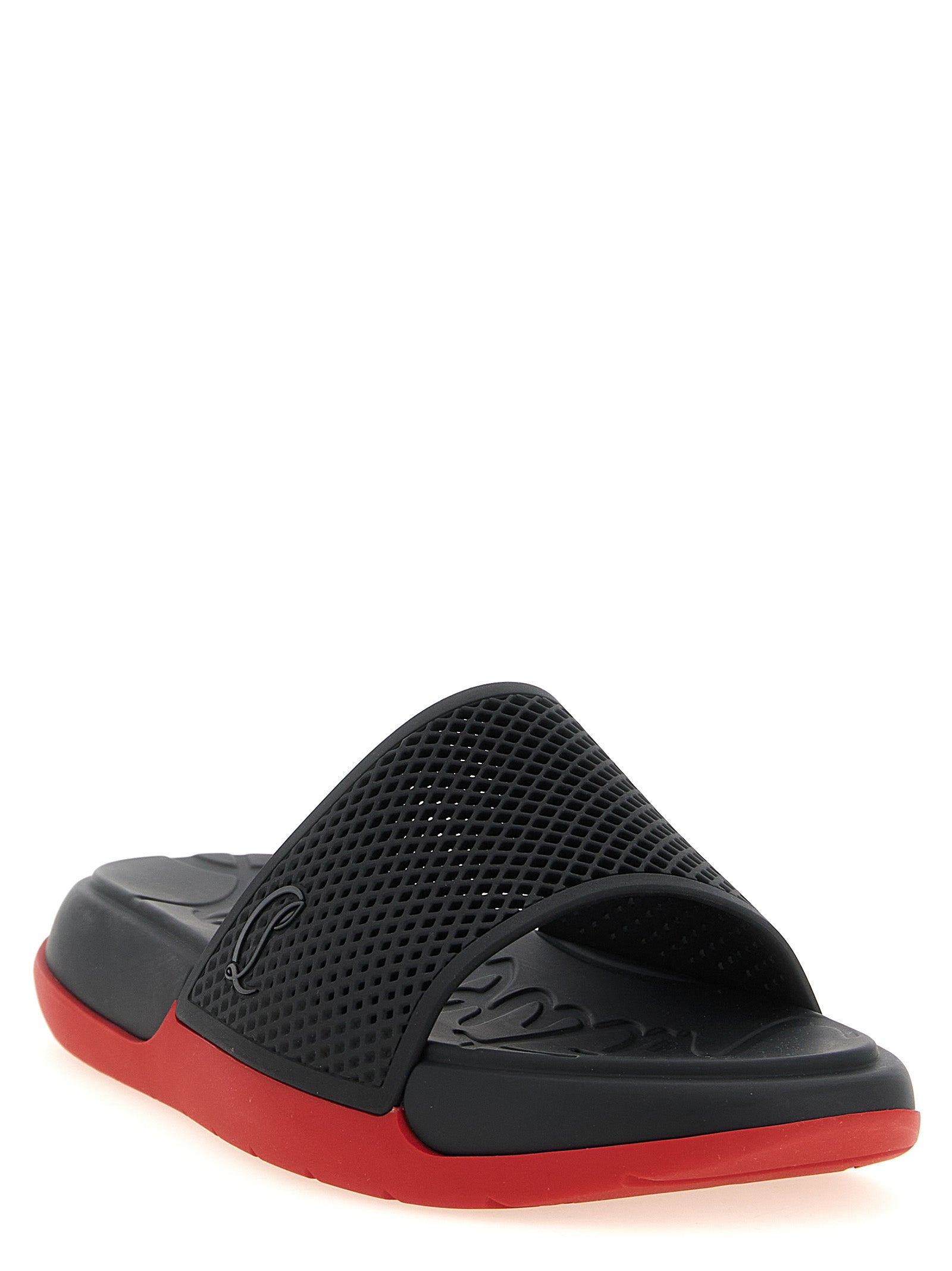 Christian Louboutin Black Polyethylene Slides - Effortless Luxury