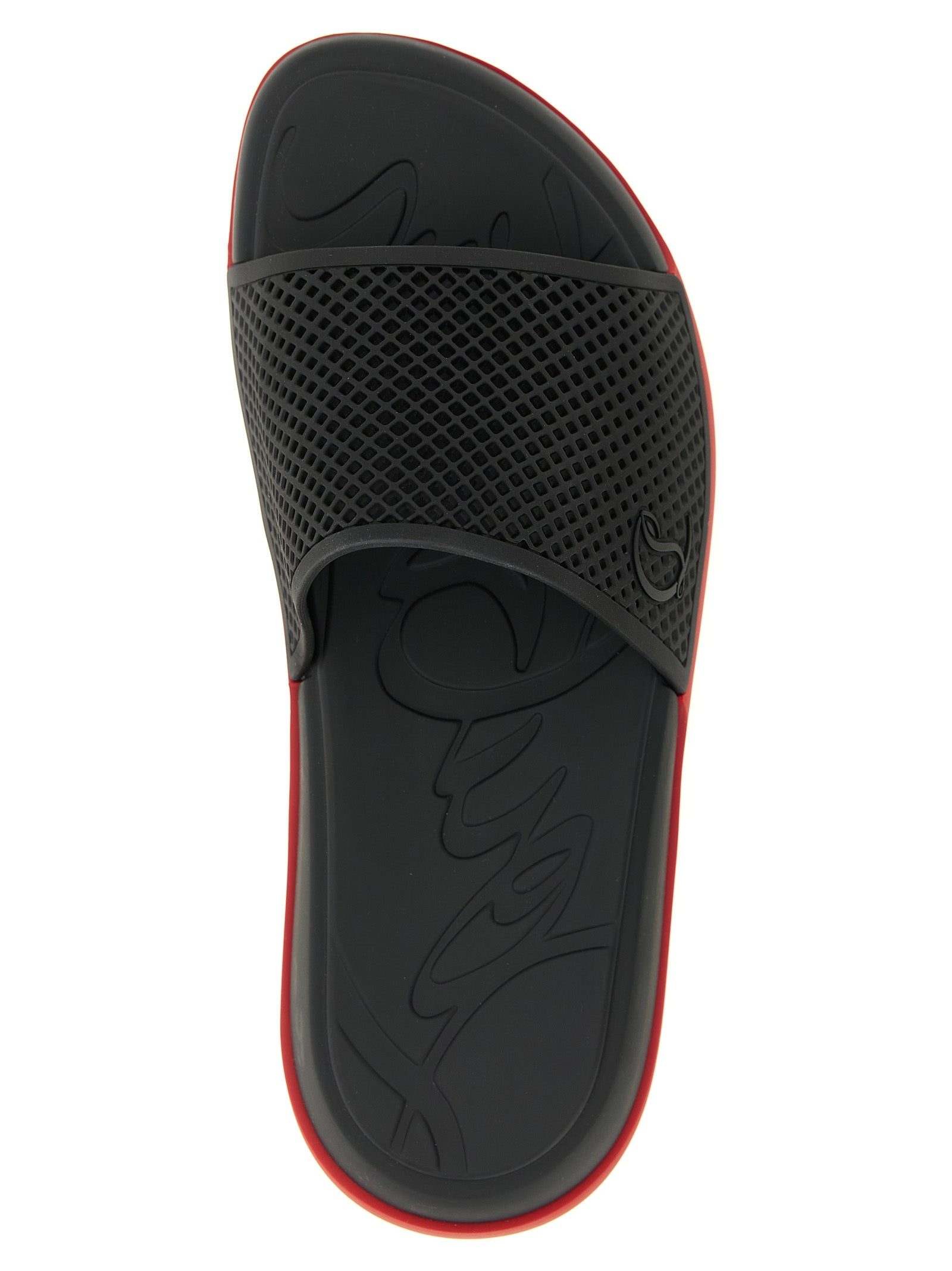 Christian Louboutin Black Polyethylene Slides - Effortless Luxury