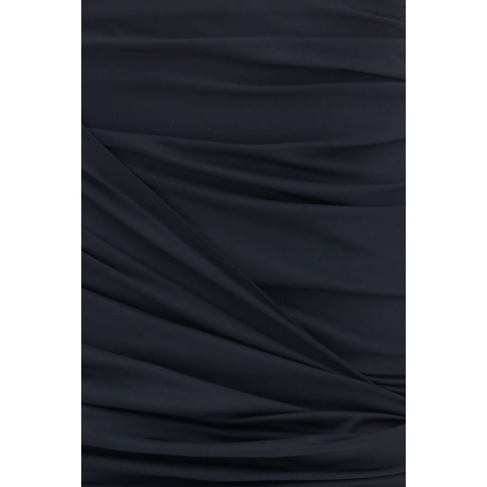 Magda Butrym Black Polyamide Mini Skirt - Luxurious Elegance