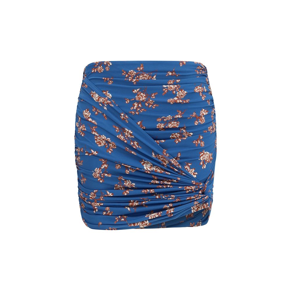 Magda Butrym Blue Polyamide Mini Skirt - Exquisite Elegance