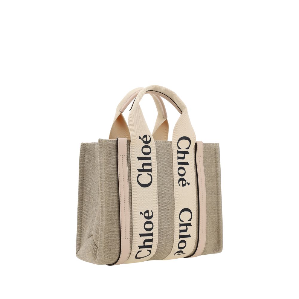 Chloé Brown Linen Handbag - Timeless Elegance for the Modern Sophisticate