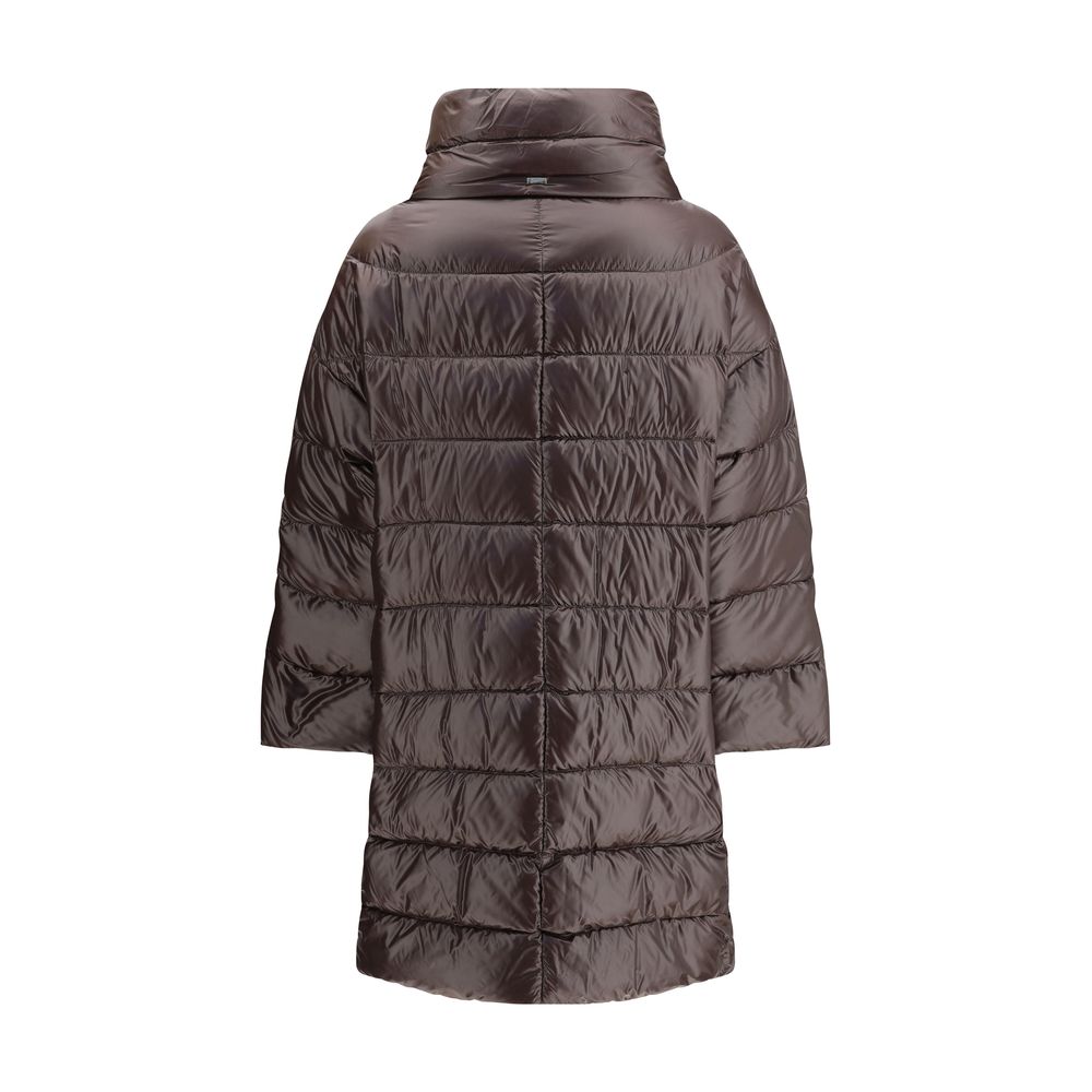 Elevate your wardrobe with the Herno Brown Polyester Full-Length Jacket, a masterpiece of luxurious craftsmanship and sophisticated design, perfect for any elegant occasion.
