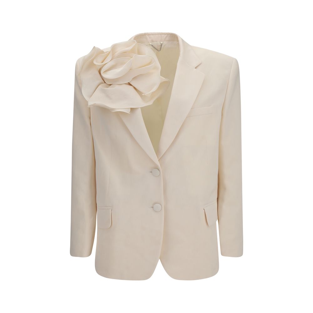 Magda Butrym Beige Cotton Blazer - Tailored Elegance Redefined