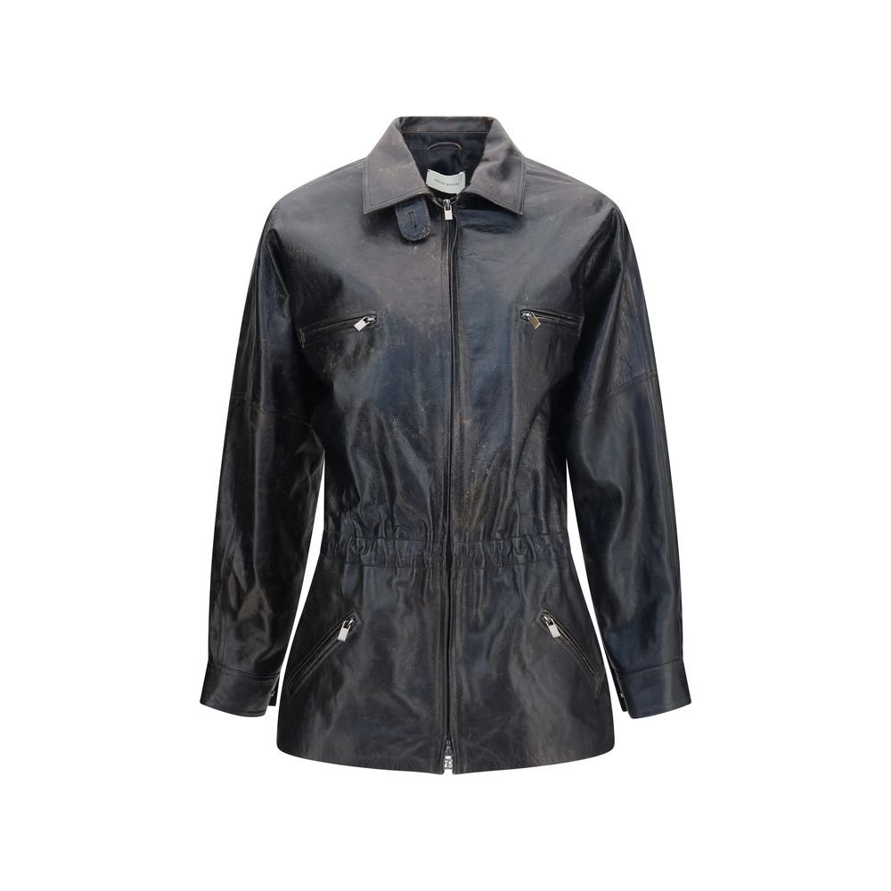 Magda Butrym Black Lambskin Leather Jacket - Timeless Luxury