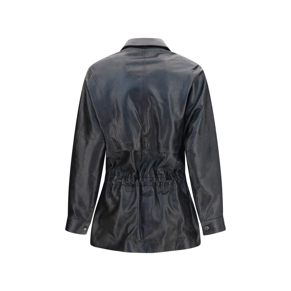 Magda Butrym Black Lambskin Leather Jacket - Timeless Luxury