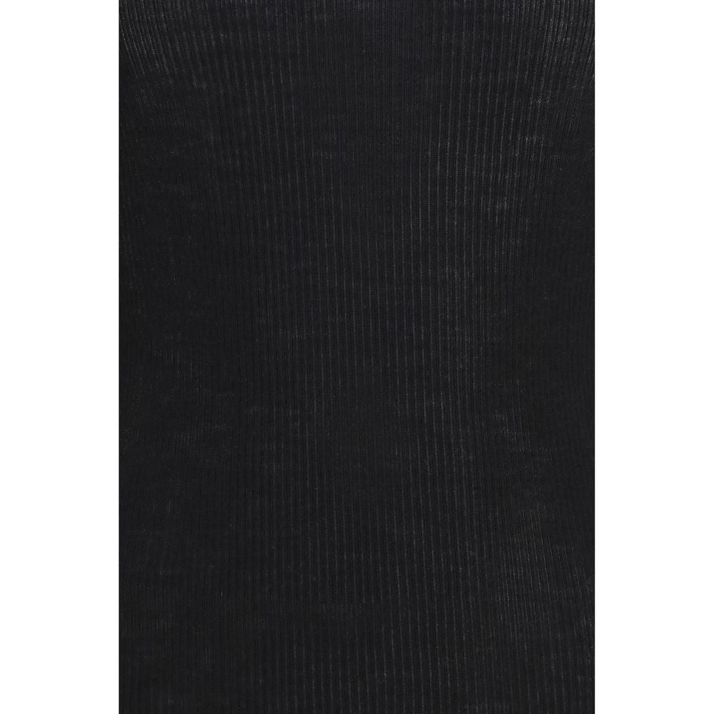 Rick Owens Black Wool Oves Aries Sweatshirt - Luxury Essentials