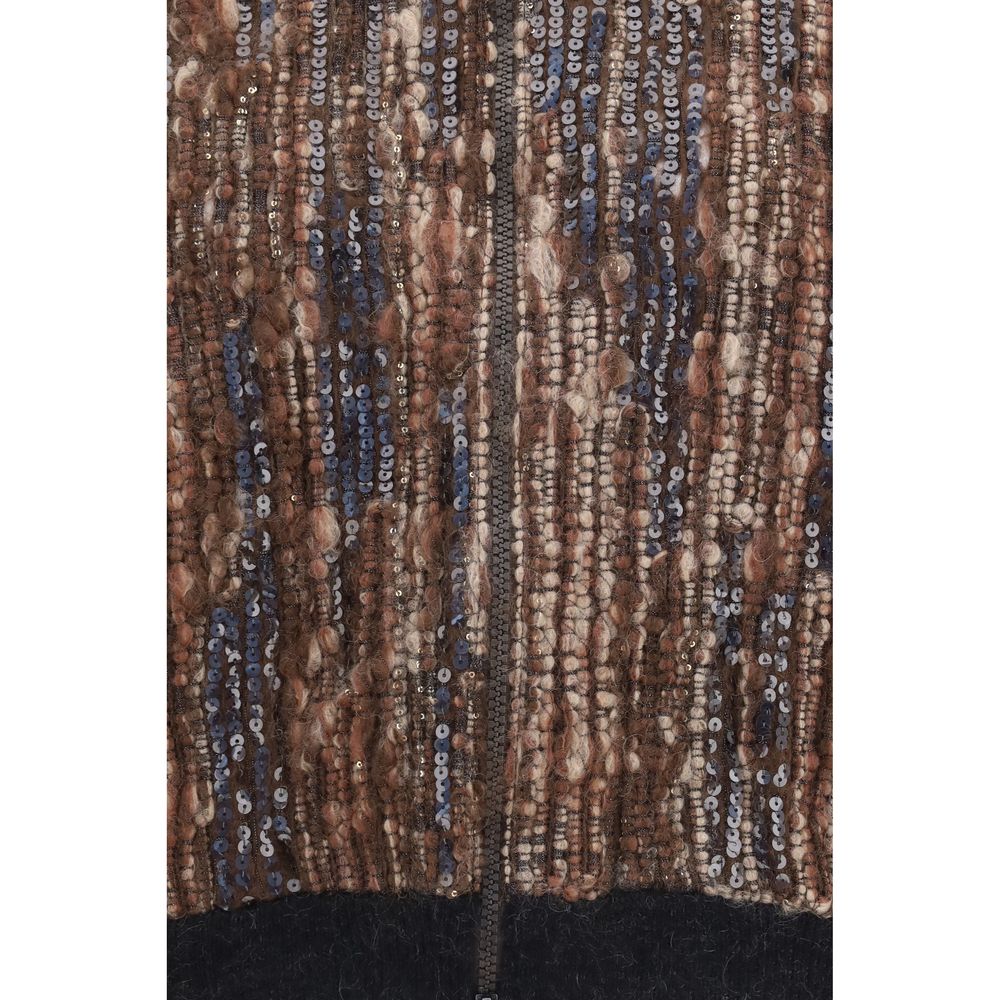 Brunello Cucinelli Brown Mohair Full-Length Jacket - Timeless Luxury