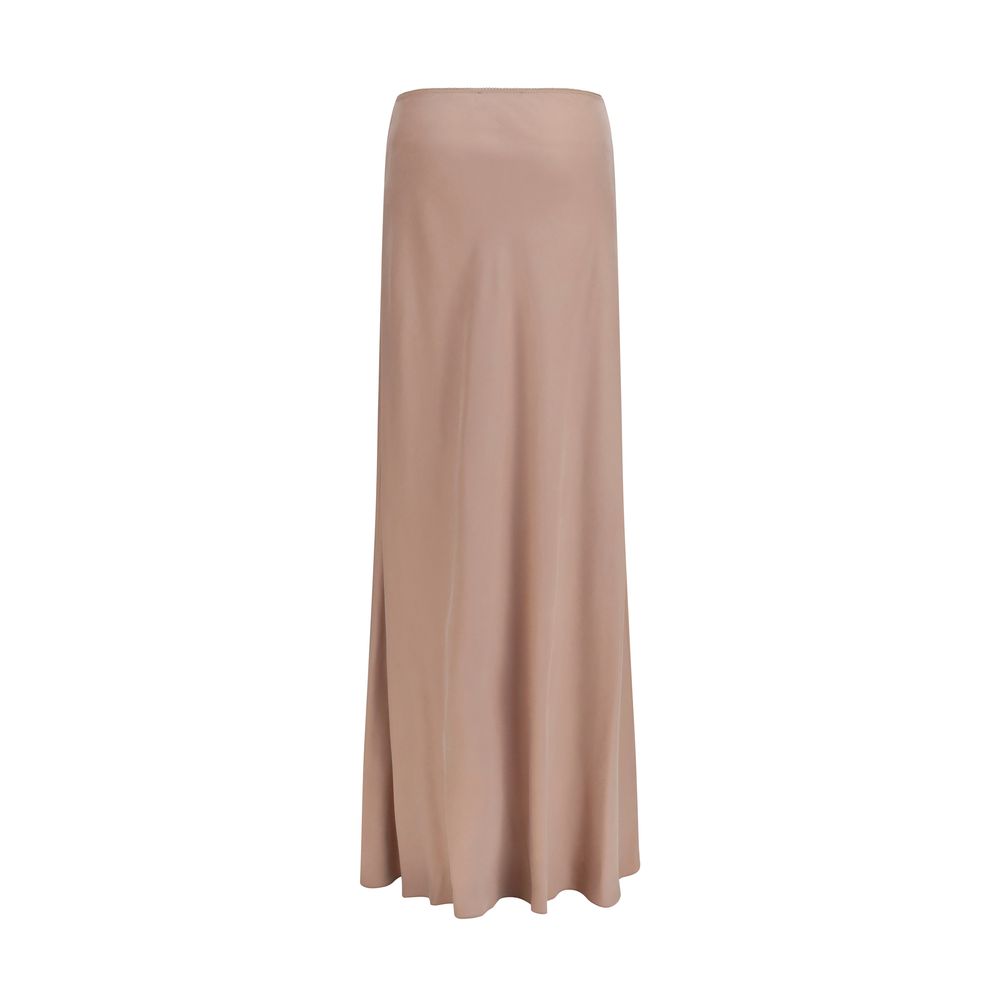 Fabiana Filippi Beige Lyocell Long Skirt - Timeless Luxury