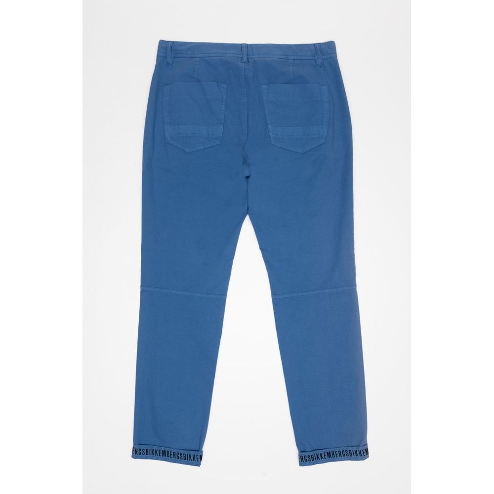 Bikkembergs Blue Cotton Joggers (Workout Pants)