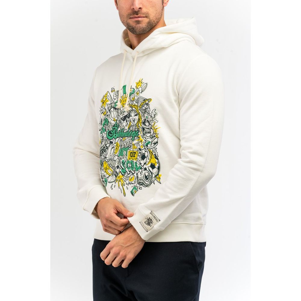 Bikkembergs White Cotton Sweatshirt