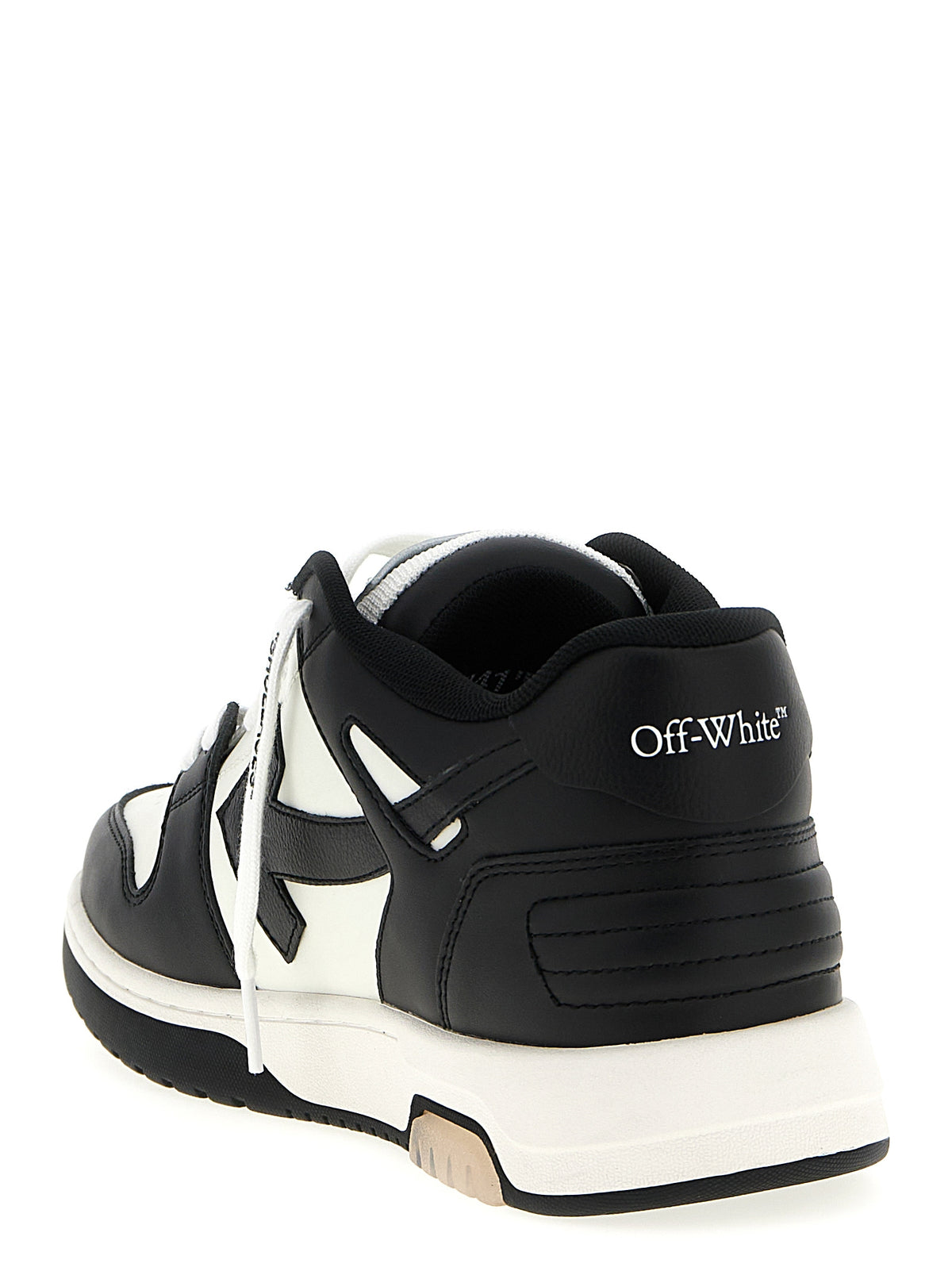 Elevate your style with Off-White Bicolor Calfskin Low Top Sneakers, crafted from premium calf leather for a striking blend of urban elegance and unparalleled comfort.