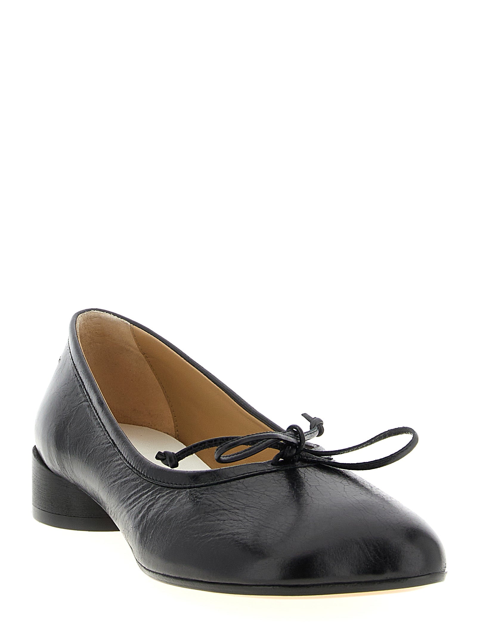 Elevate your elegance with MM6 Maison Margiela's Black Calfskin Mid Heel Pumps, where Italian craftsmanship meets timeless sophistication for the discerning connoisseur.