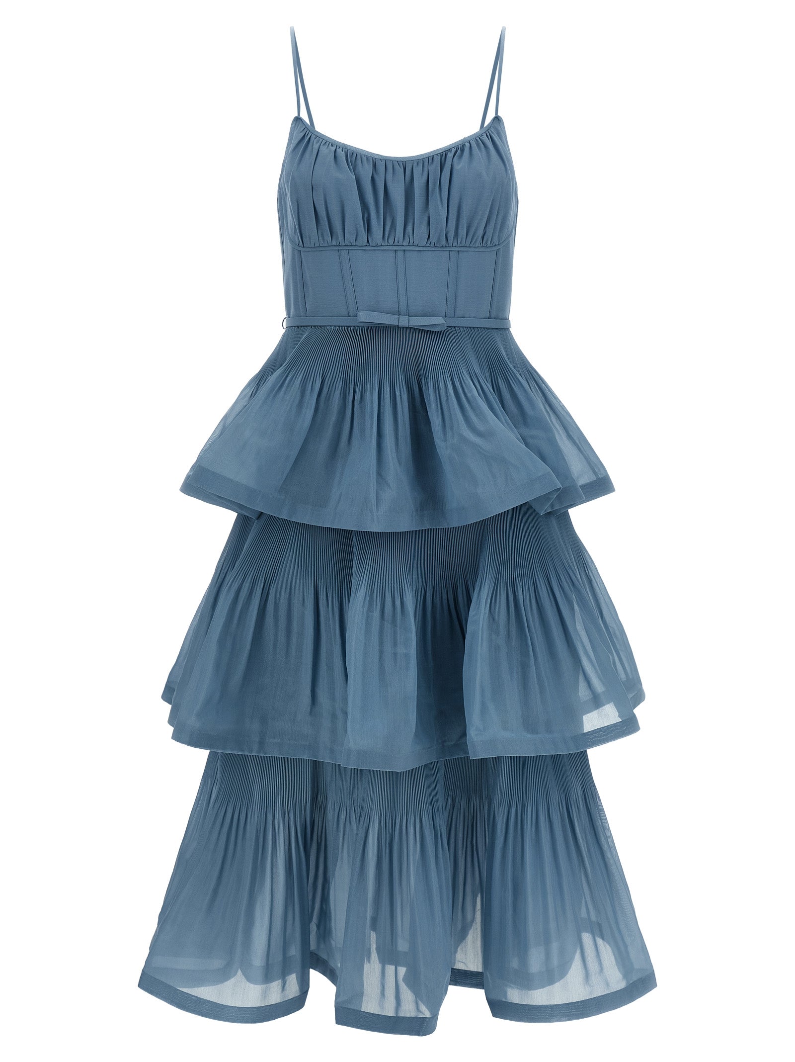 Zimmermann Blue Polyester Midi Dress