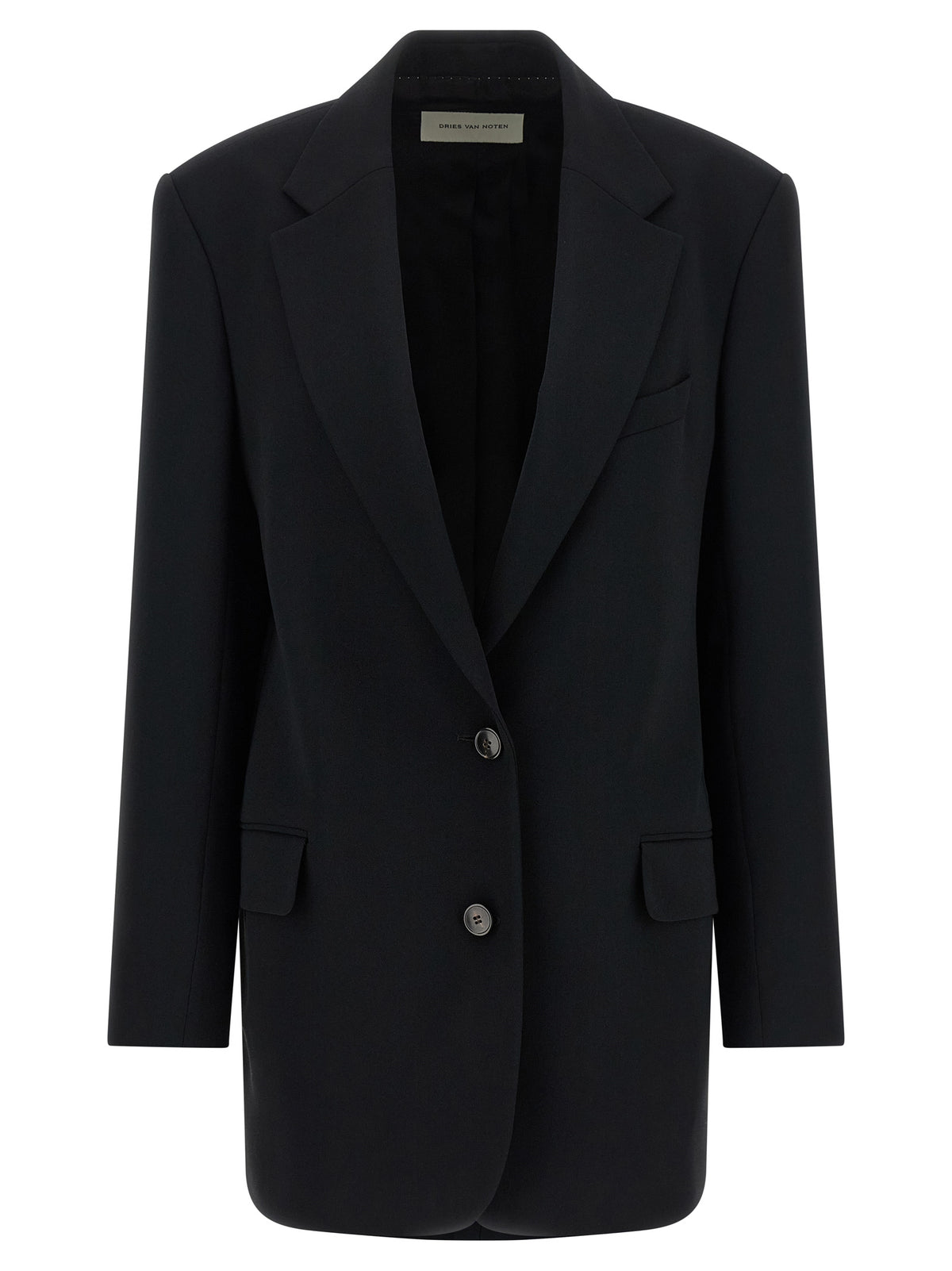 Dries Van Noten Black Polyester Blazer - Timeless Luxury Statement