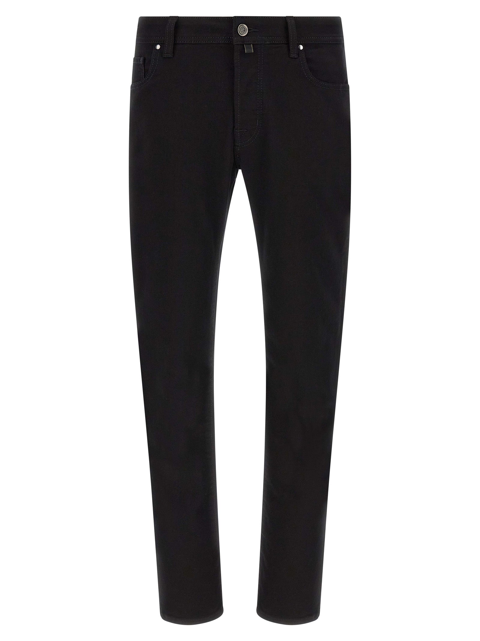 Jacob Cohen Black Cotton Straight-Leg Jeans