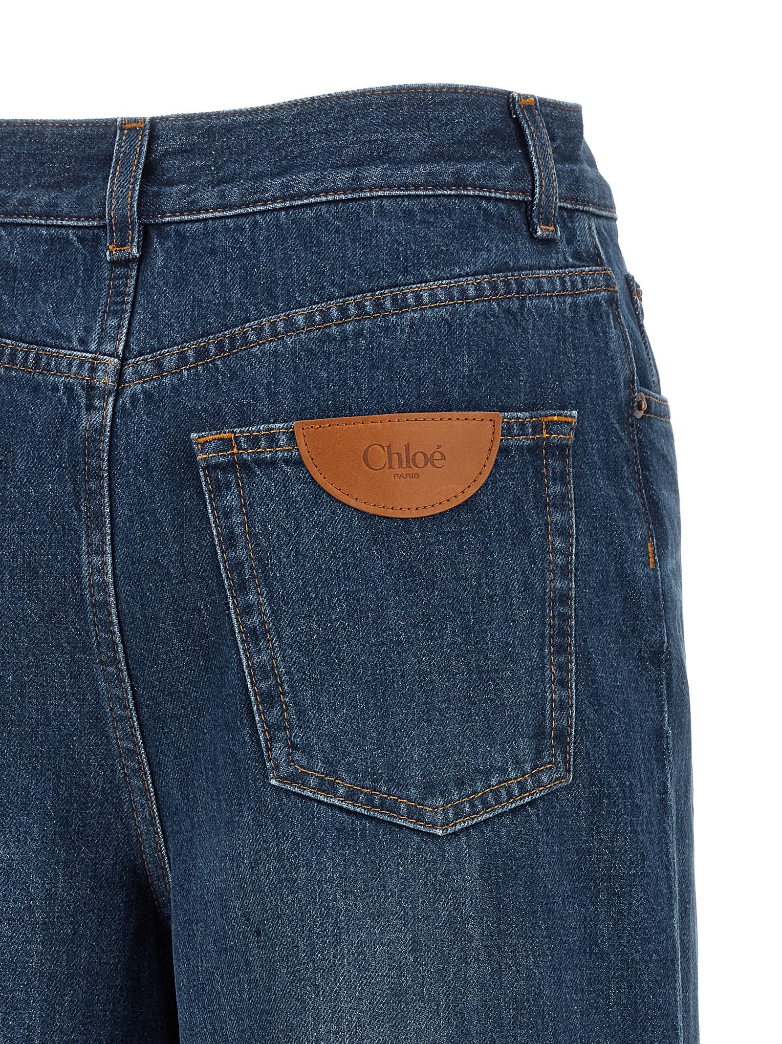 Chloé Blue Cotton Jeans Denim - Timeless Elegance Redefined