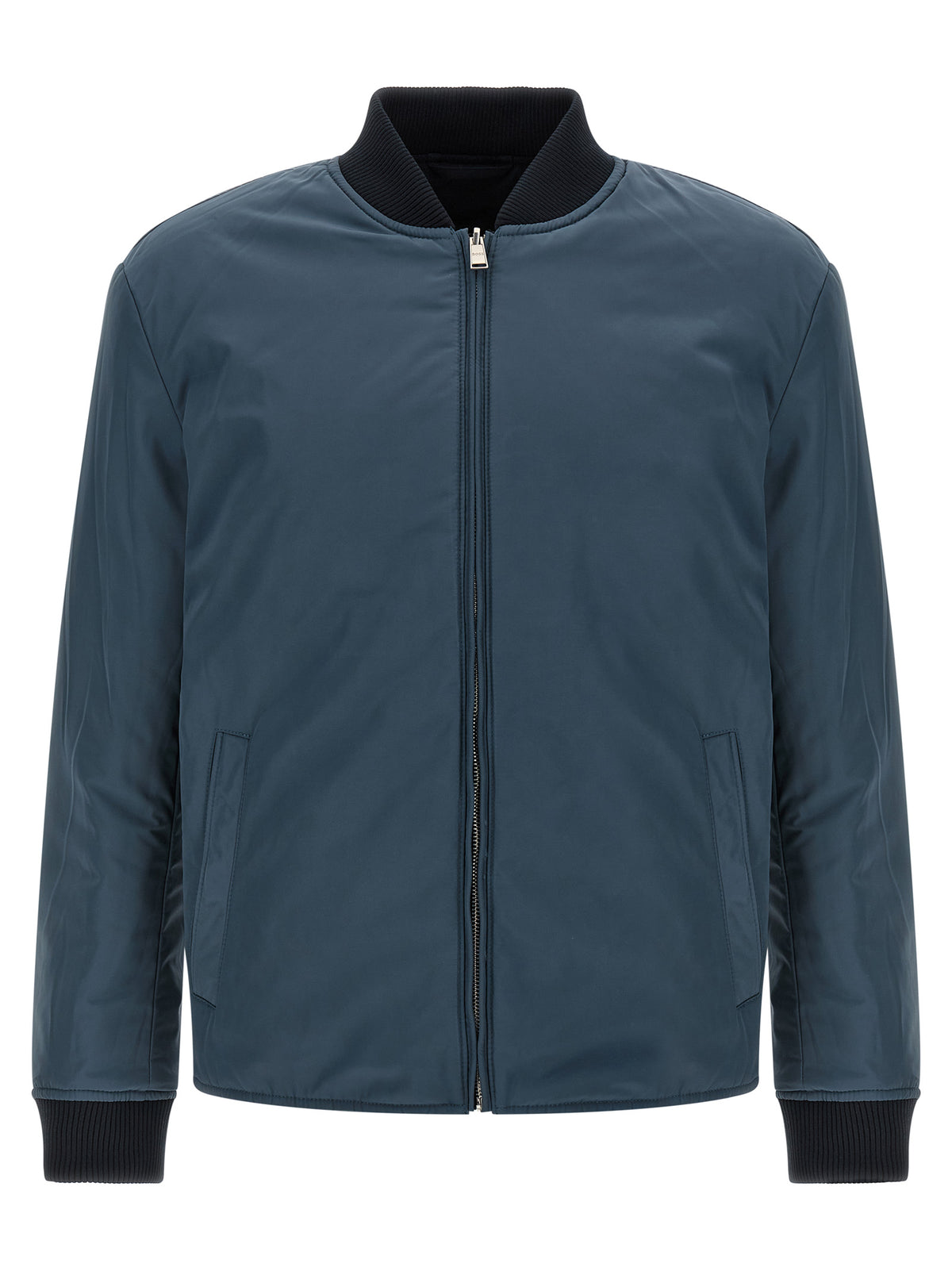 Hugo Boss Blue Polyester Shell Jacket