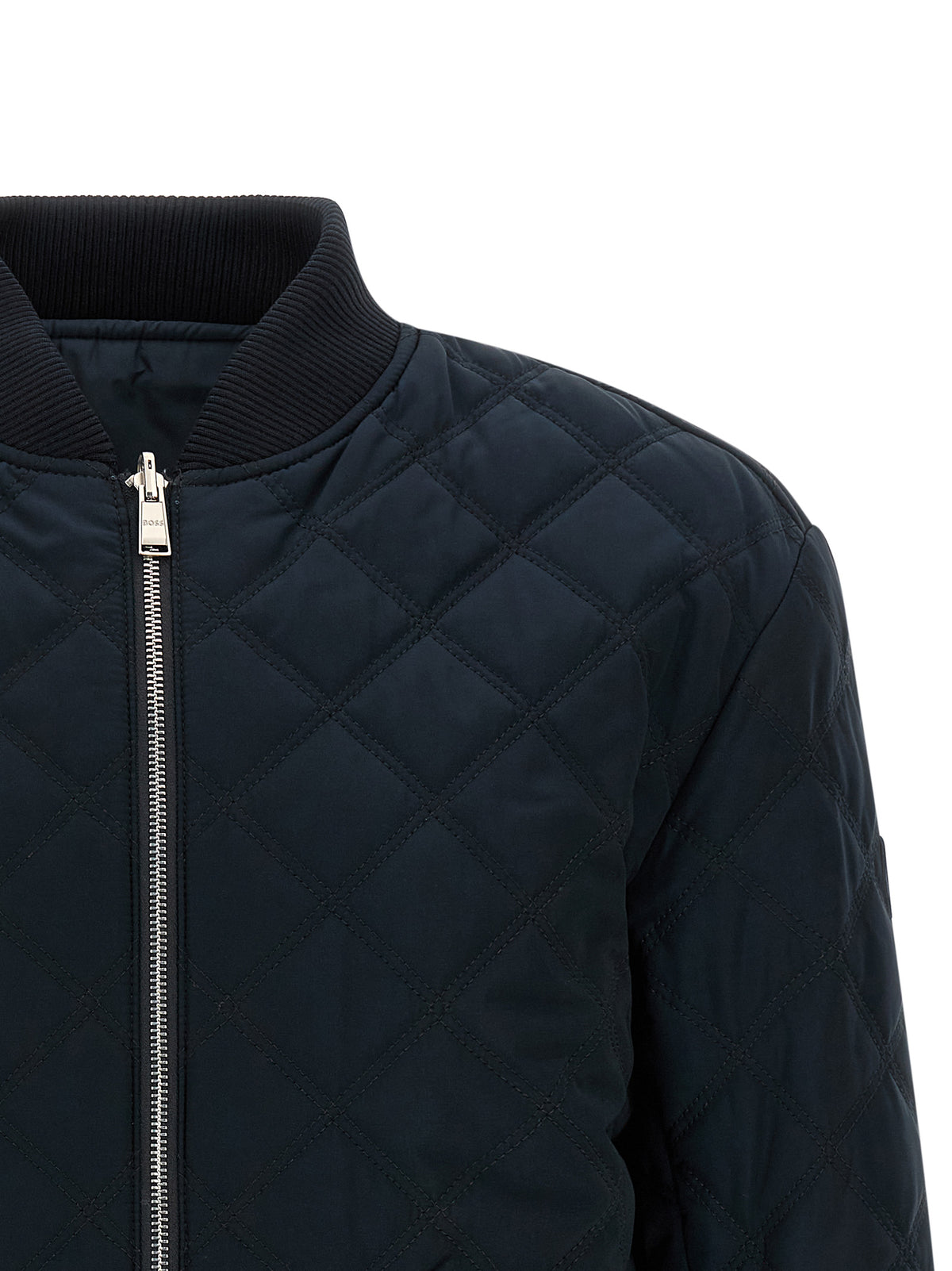 Hugo Boss Blue Polyester Shell Jacket
