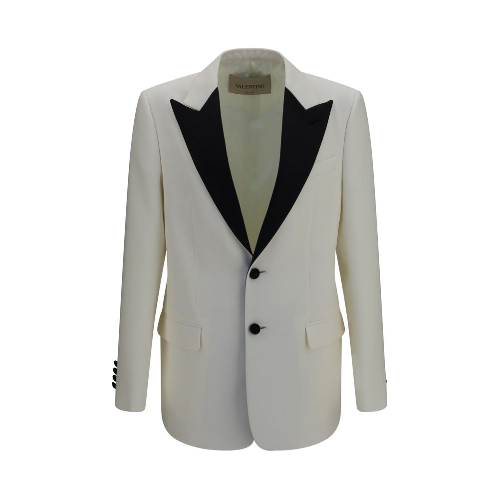 Valentino Garavani White Wool Oves Aries Blazer - Tailored Luxury