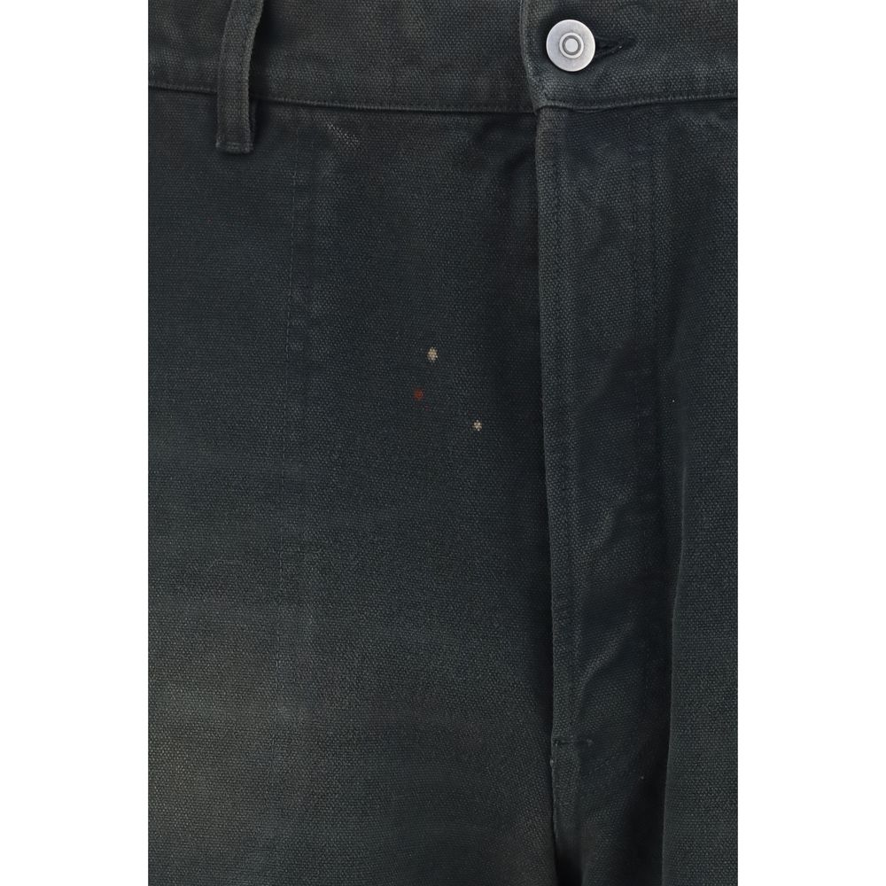 Elevate your wardrobe with Maison Margiela Gray Cotton Casual Pants, a blend of timeless elegance and innovative craftsmanship, perfect for discerning individuals.