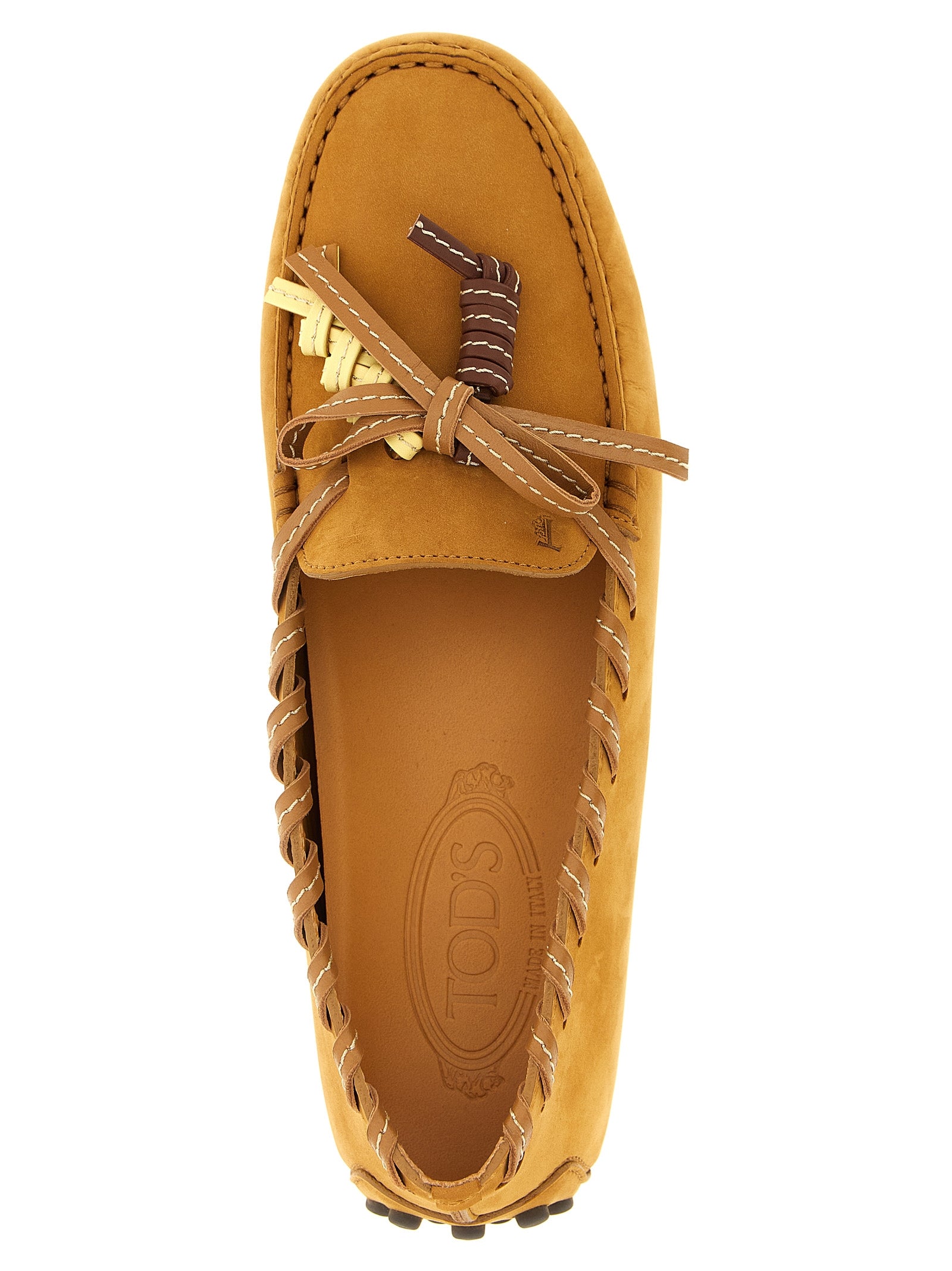 Tod's Beige Calfskin Slip-On Loafers - Timeless Luxury Footwear