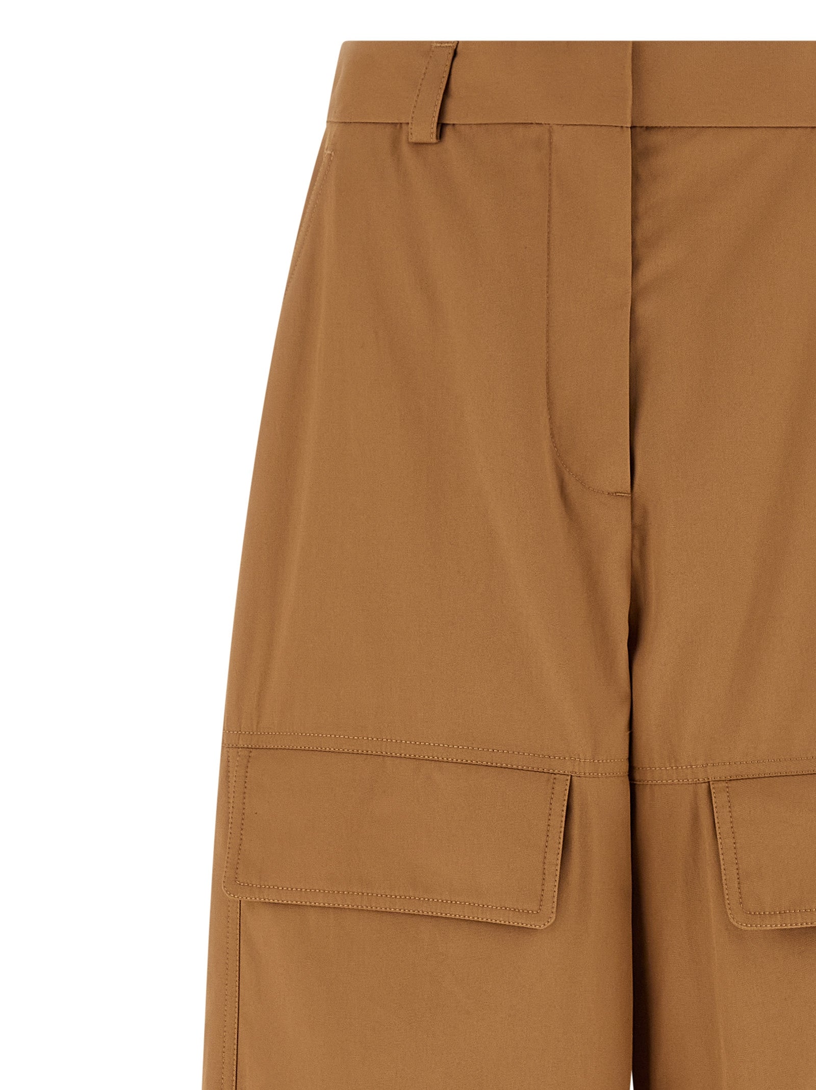 Stella McCartney Beige Cotton Cargo Pants - Luxurious Versatility
