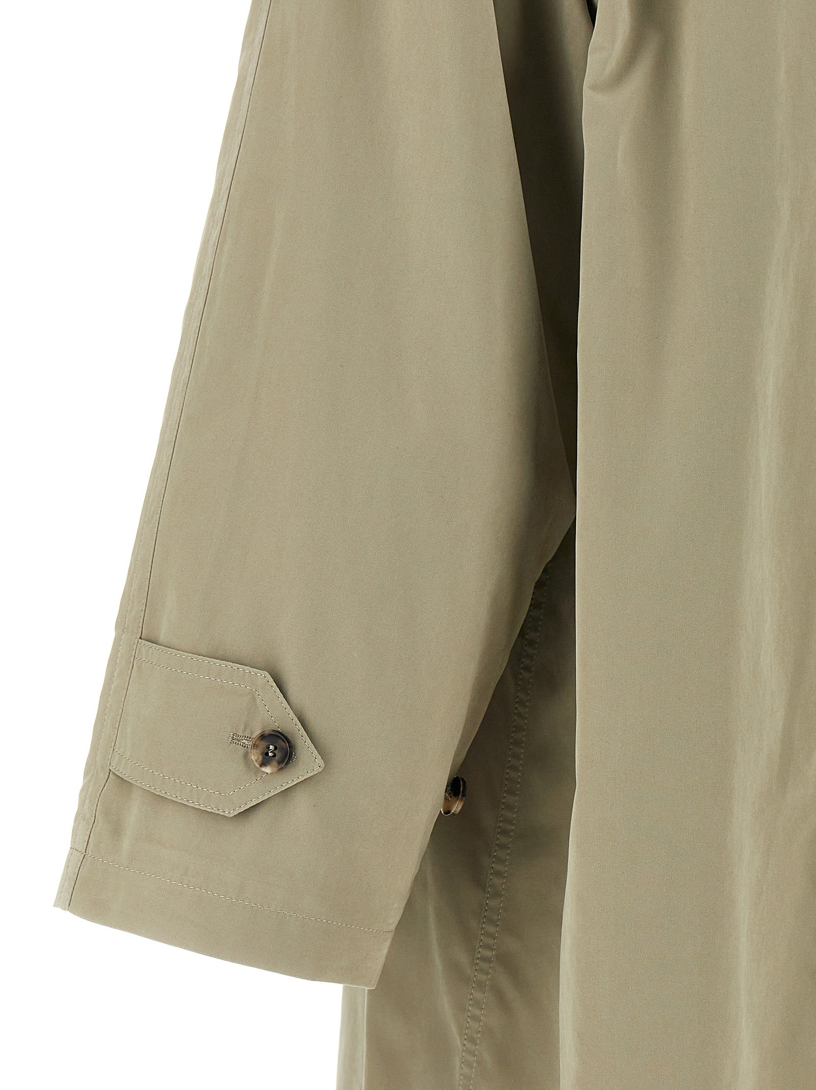 Experience the allure of Maison Margiela's Bicolor Polyester Coat, where exquisite craftsmanship meets timeless elegance, perfect for the discerning individual.
