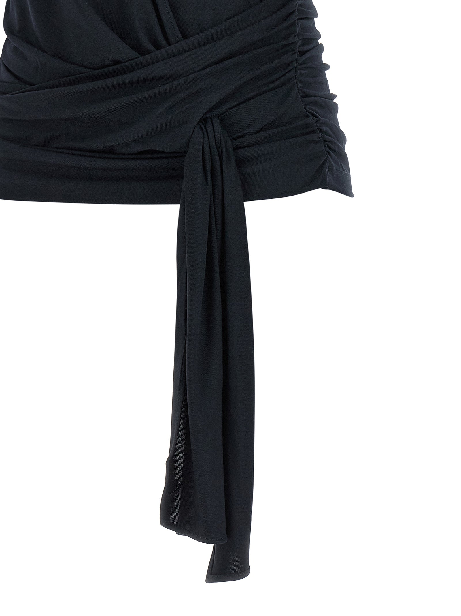 7 For All Mankind Blue Lyocell T-Shirt - Timeless Elegance