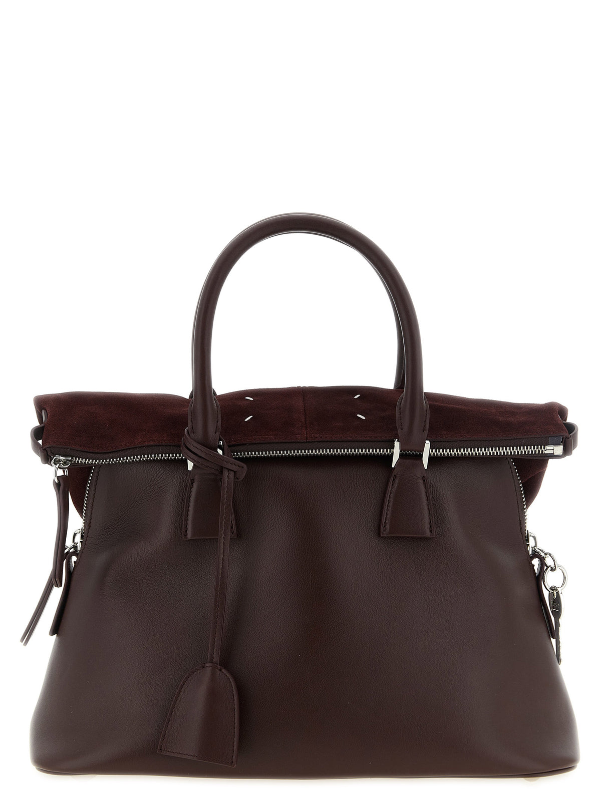 Maison Margiela Bordeaux Calfskin Shoulder Bag - Luxury Redefined