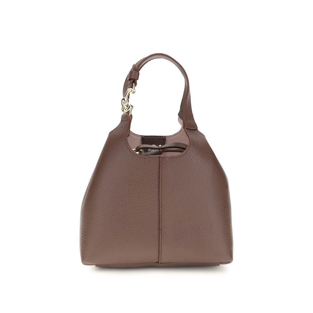 Coccinelle Beige Calf Leather Bos Taurus Shoulder Bag