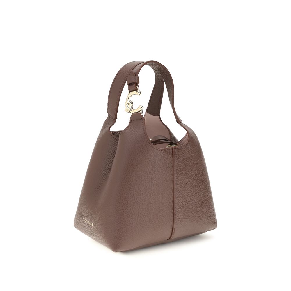 Coccinelle Beige Calf Leather Bos Taurus Shoulder Bag