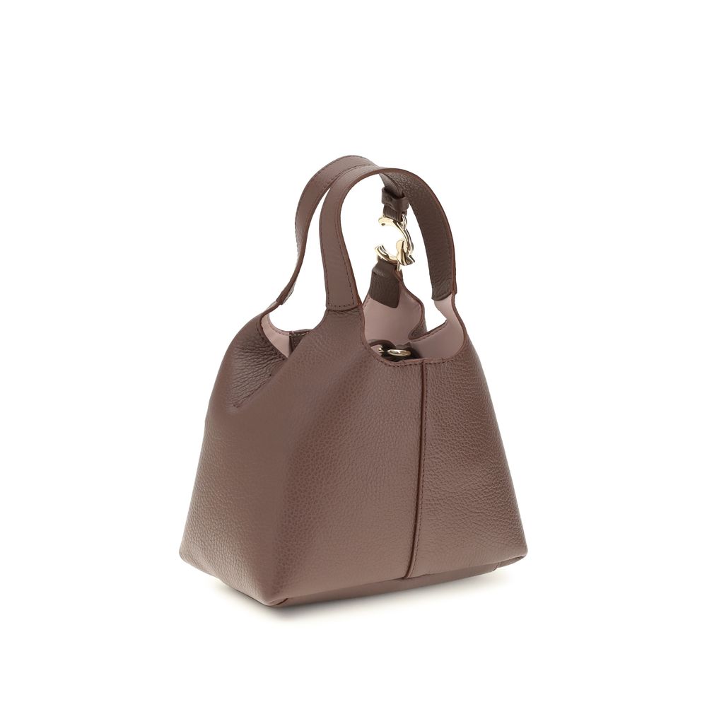 Coccinelle Beige Calf Leather Bos Taurus Shoulder Bag